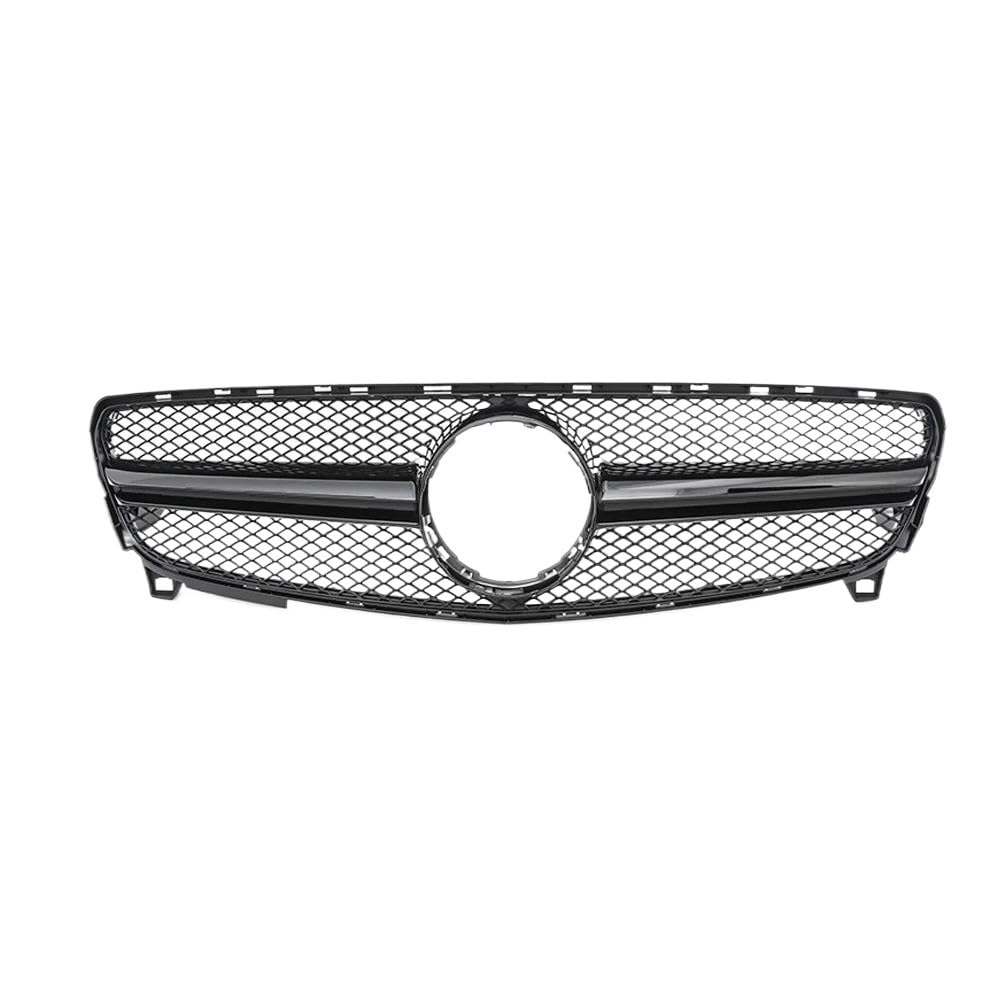 Kühlergrill Für Benz Für A-Klasse W176 2016-2018 A180 A200 A250 A45 Für GTR Frontstoßstangengrill Für AMG Chrom Schwarz Diamanten Stil Grille Schwarz Grill(Style 2) von KIRYU