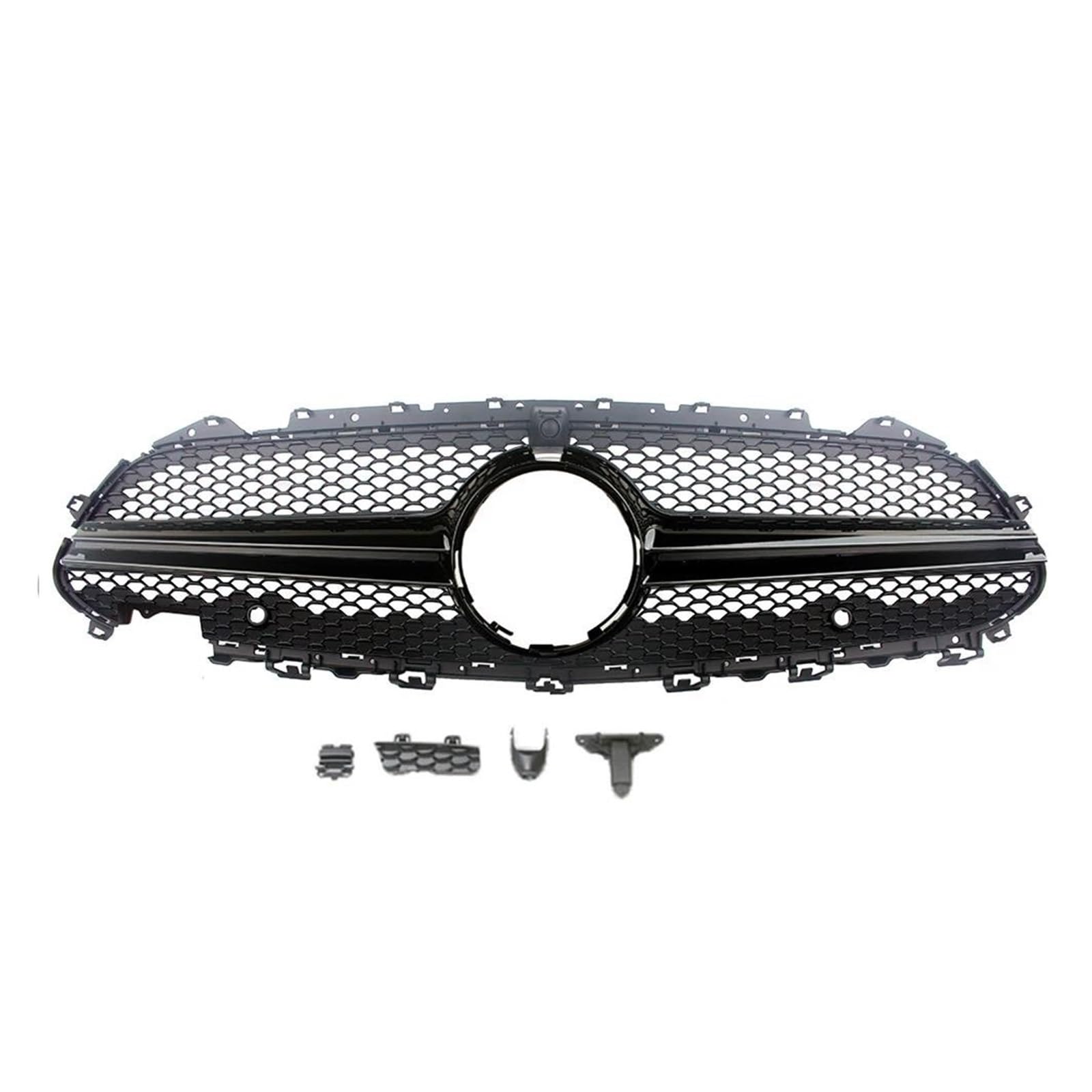 Kühlergrill Für Benz Für CLS-Klasse W257 C257 2018 2019 2020 2021 2022 2023 2024 Vorne Racing Grille Facelift Stoßstange Center Grill Grill(D Style Black) von KIRYU