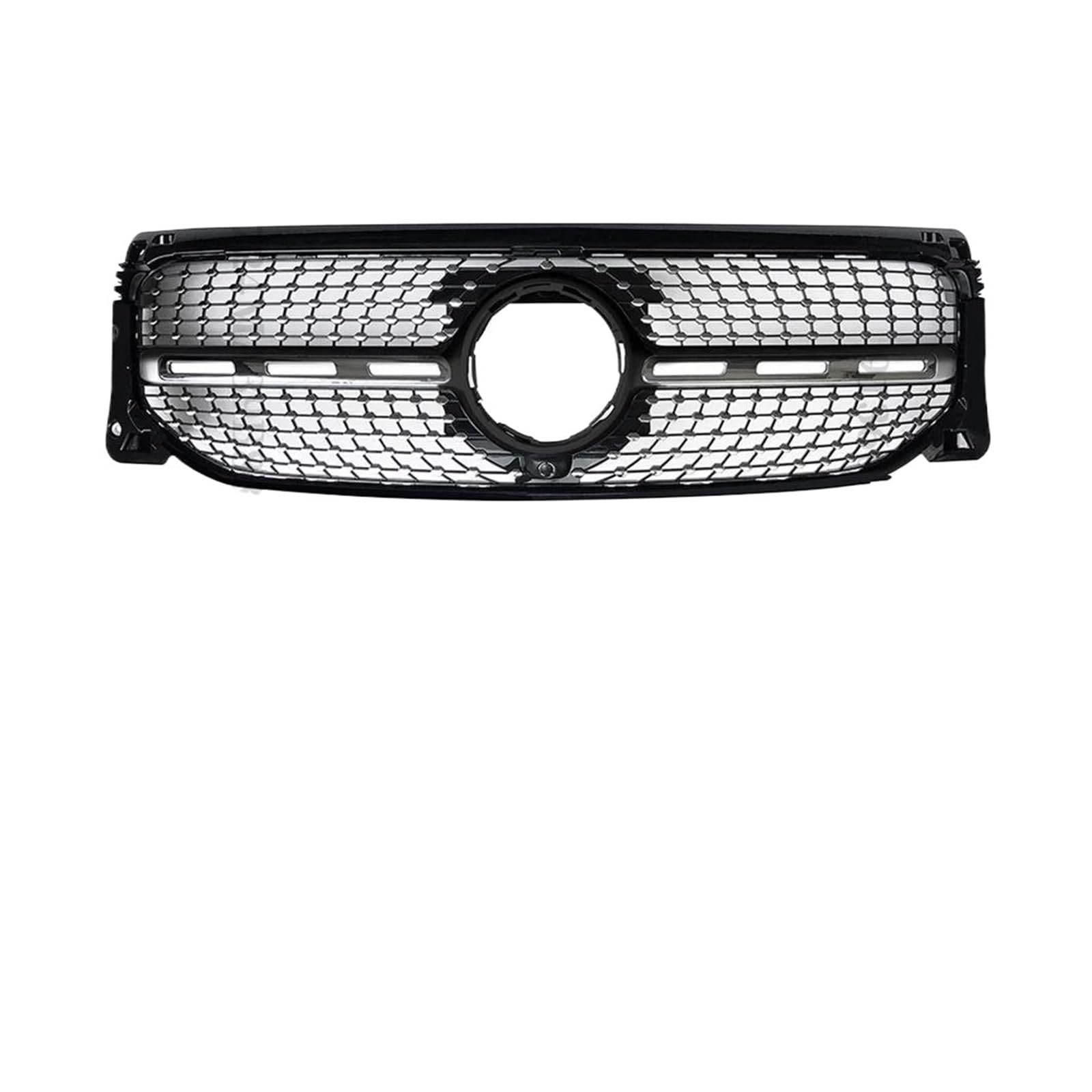 Kühlergrill Für Benz Für GLB X247 W247 2019-2022 220 250 Haube Mesh Front Stoßstange Grille Racing Grill Für AMG Linie GT Diamant Stil Tuning Grill(D Black) von KIRYU