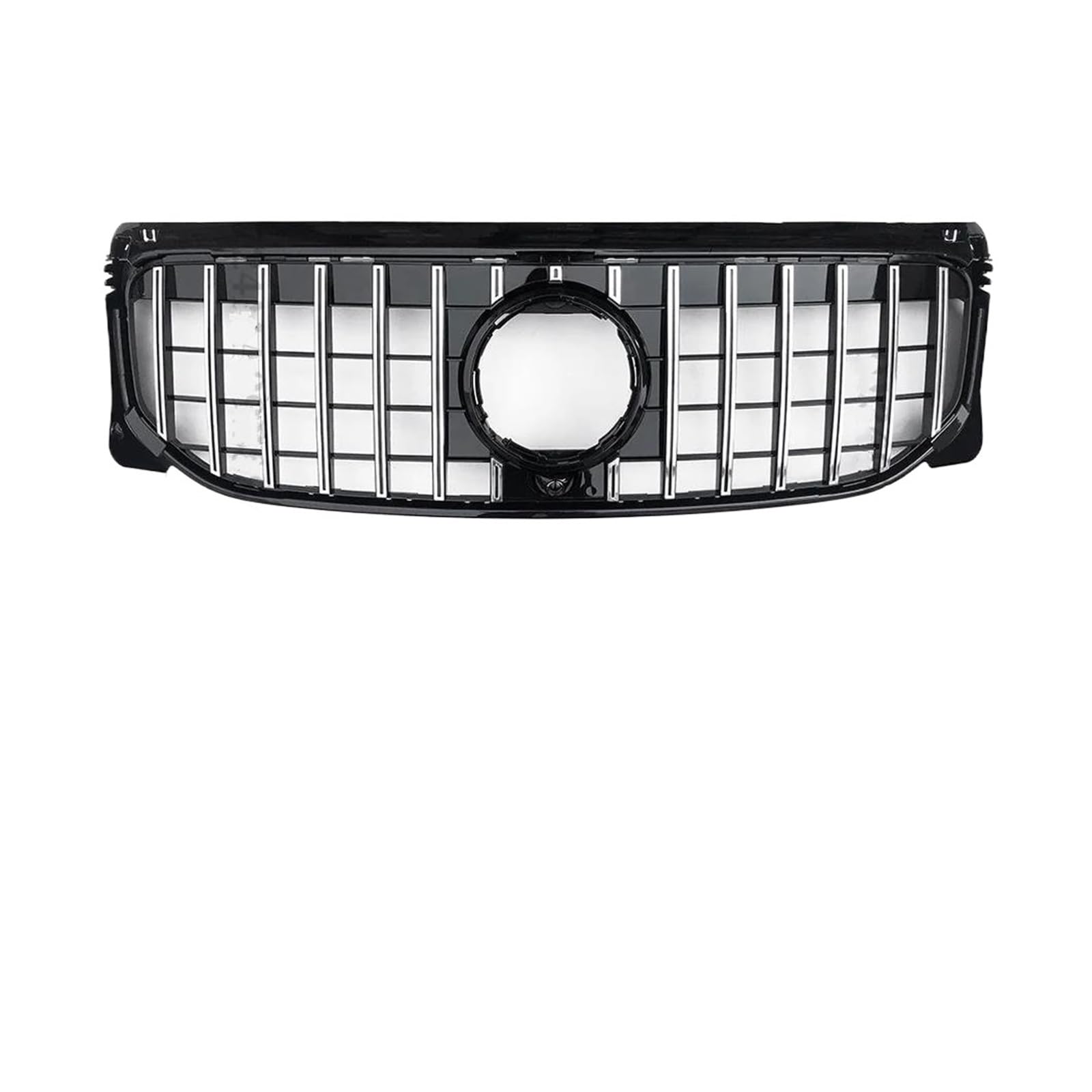 Kühlergrill Für Benz Für GLB X247 W247 2019-2022 220 250 Haube Mesh Front Stoßstange Grille Racing Grill Für AMG Linie GT Diamant Stil Tuning Grill(G Silvery) von KIRYU