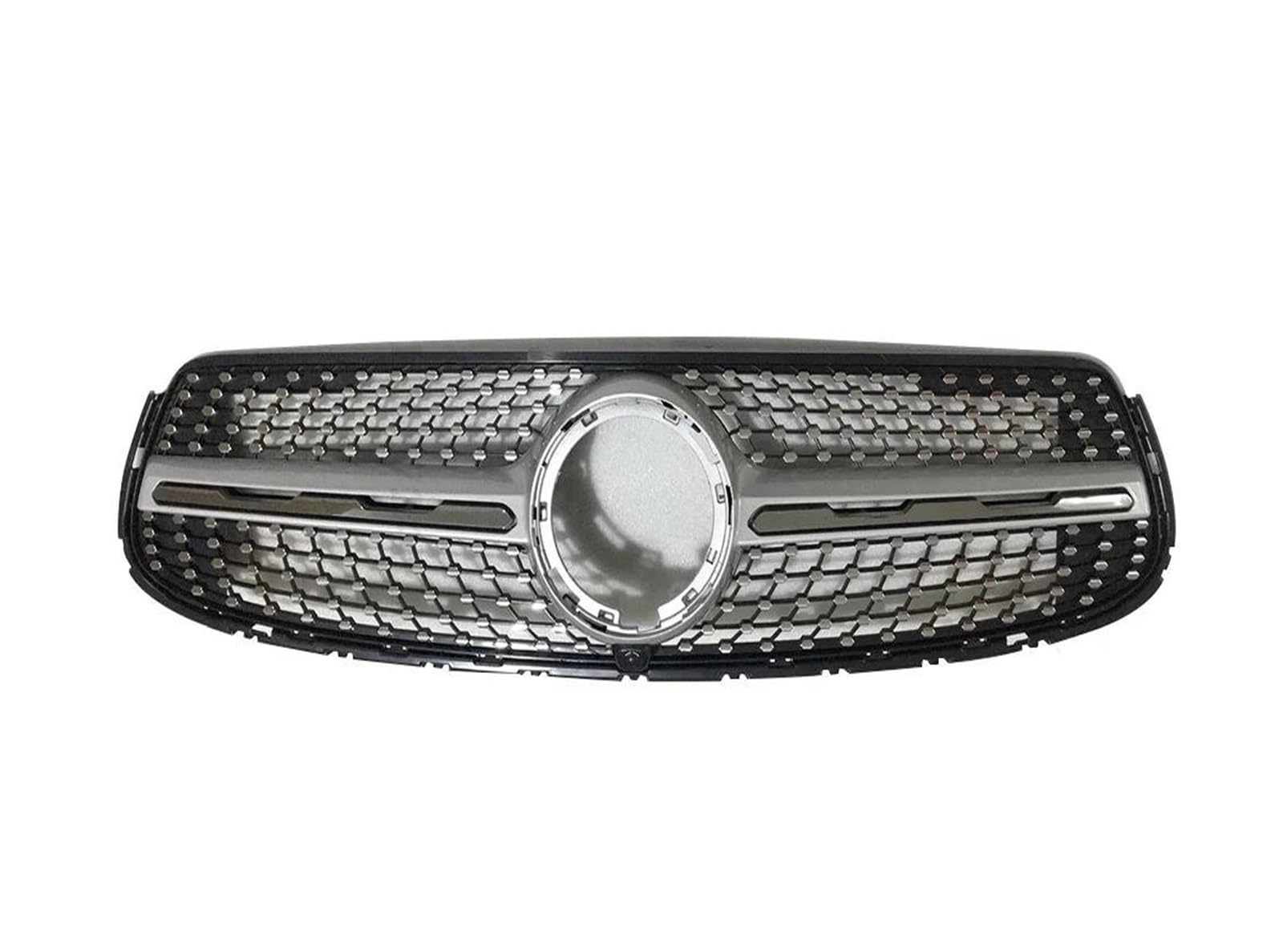 Kühlergrill Für Benz Für GLC Für Coupe C253 X253 2015-2023 Mittelgitter Tuningzubehör Frontkühlergrill Einlassgitter Grillverkleidung Grill(20-23 Diamond Silver) von KIRYU