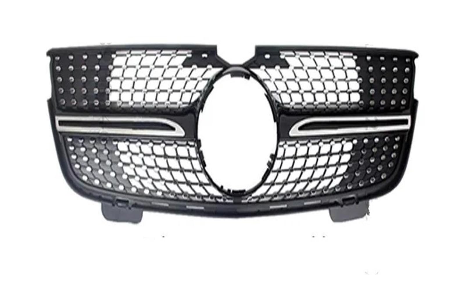 Kühlergrill Für Benz GL X164 2005-2012 GL320 GL350 GL450 GL550 GL500 Tuning GT Diamant Front Kühlergrill Stoßstange Grill Gitter Mesh Grill(05-09 D Black) von KIRYU