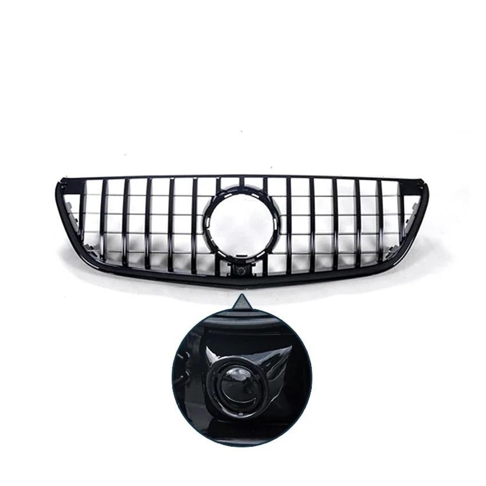 Kühlergrill Für Benz V-Klasse V260 V250 2015–2019, Racing-Grill, Glänzender Spoiler, Frontstoßstangen-Grillgitter Grill(Type D) von KIRYU