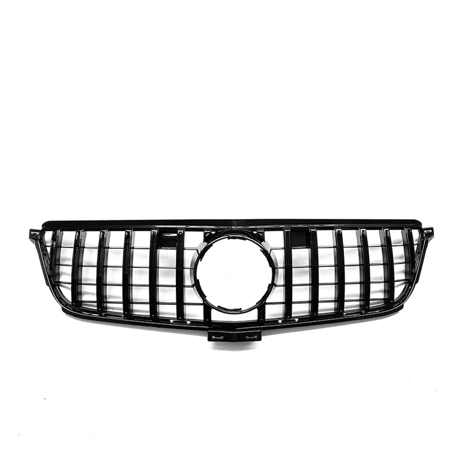 Kühlergrill Für Benz W166 ML Klasse GT ML350 ML400 2012 2013 2014 2015 Auto Kühlergrill Grill Oberen Stoßfänger Haube Mesh Body Kit Grill(Schwarz) von KIRYU