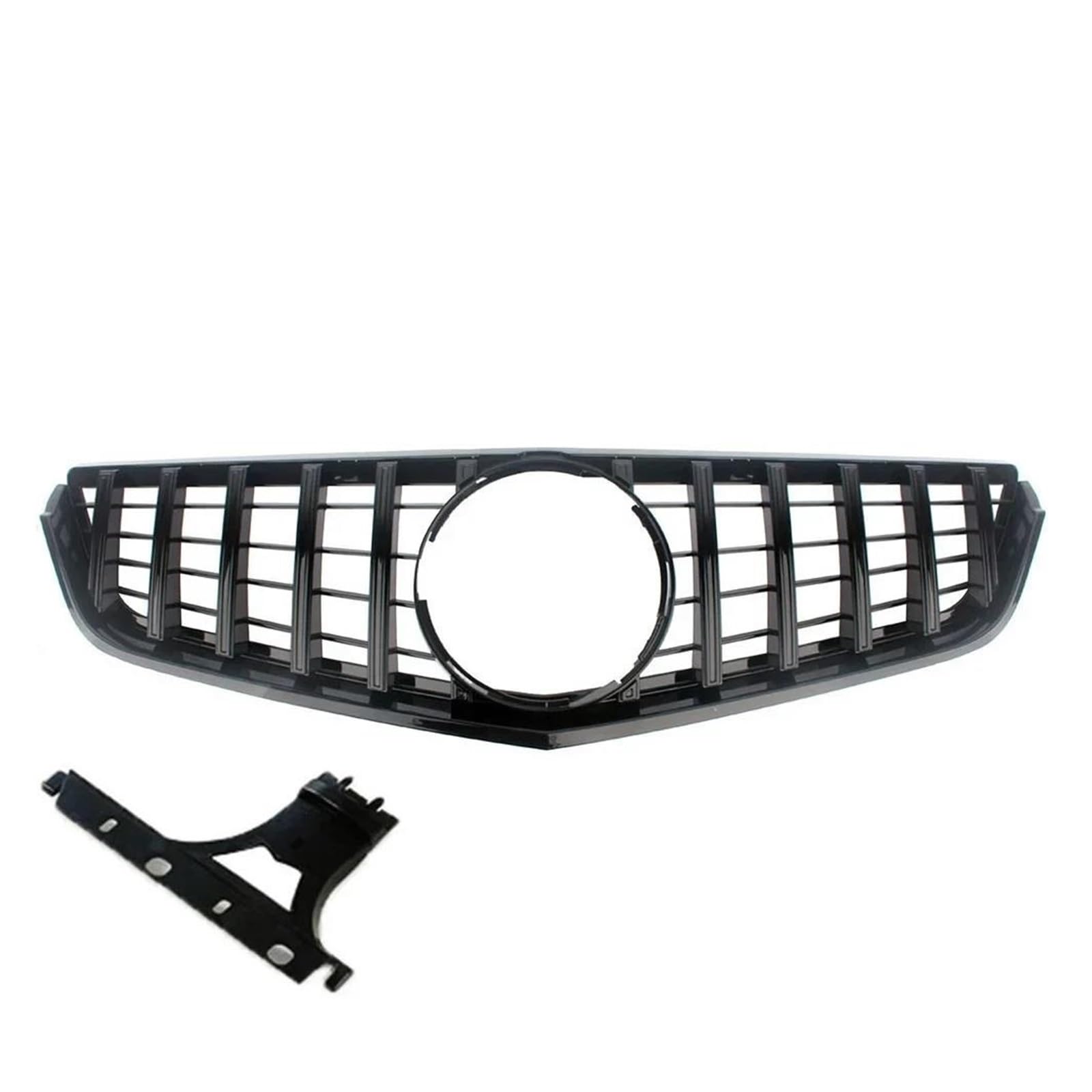 Kühlergrill Für Benz W207 Für E-Coupe 2009 2010 2011 2012 2013 2014 2015 2016 Vorne Racing Facelift Gitter Oberen Haube Stoßstange Grille Grill(A Black 2009-2013) von KIRYU