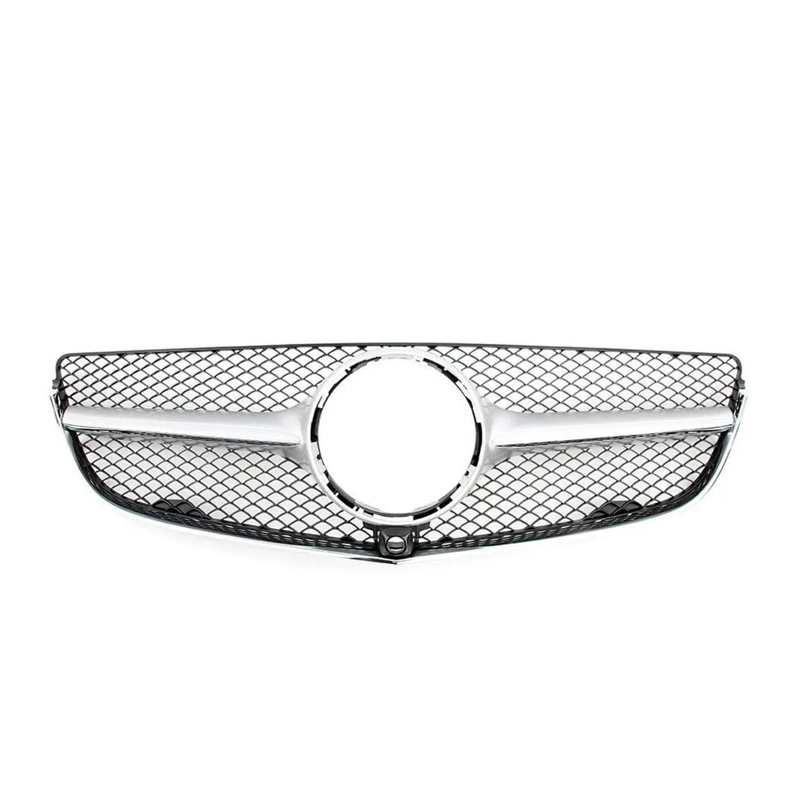 Kühlergrill Für Benz W207 Für E-Coupe 2009 2010 2011 2012 2013 2014 2015 2016 Vorne Racing Facelift Gitter Oberen Haube Stoßstange Grille Grill(Silver 14-16) von KIRYU