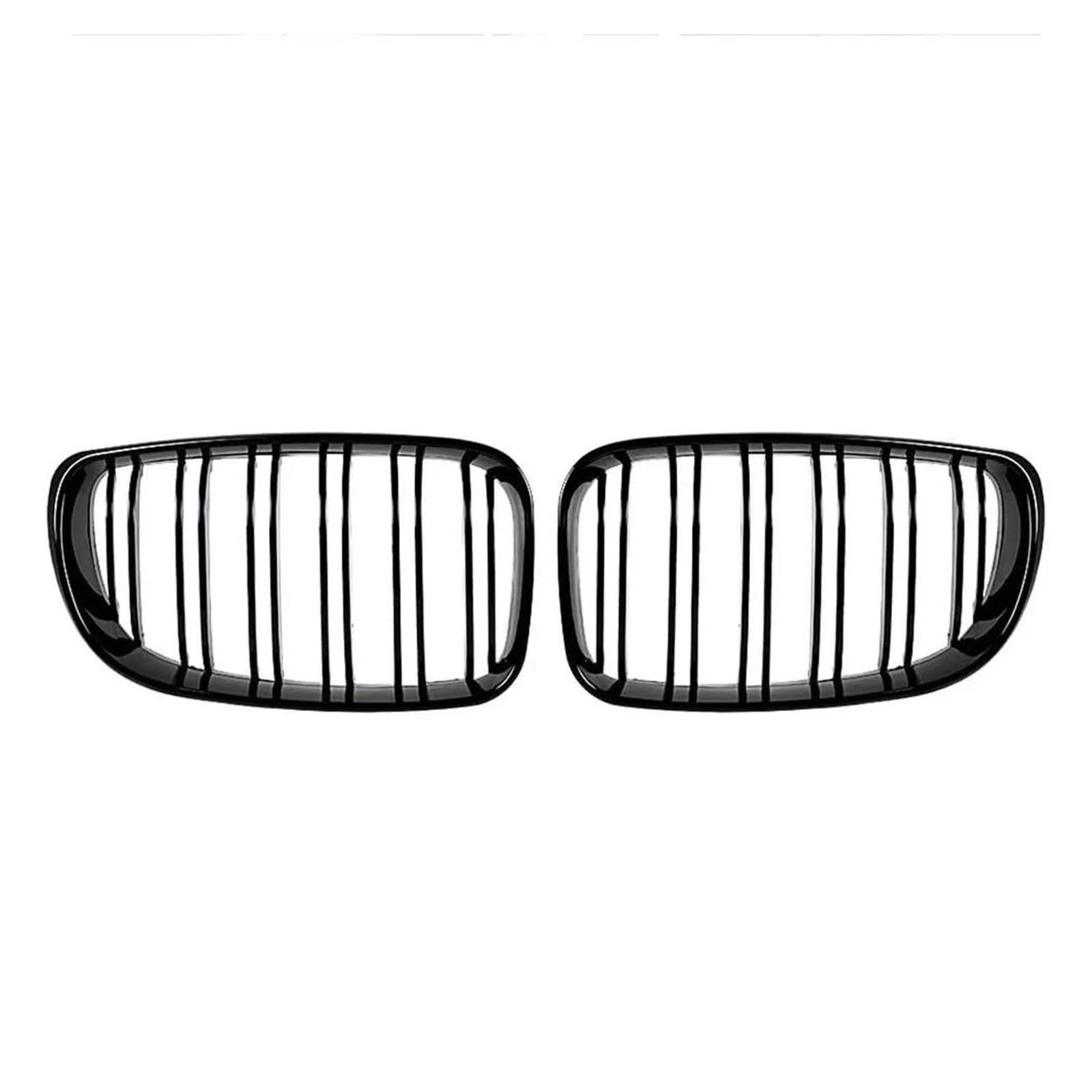 Kühlergrill Für E81 E87 E82 E88 128I 130I 135I 2008-2011 Carbon Fiber Racing Grill Auto Front Gitter Stoßstange Haube Niere Grille ABS Grills Grill(Glossy Black) von KIRYU