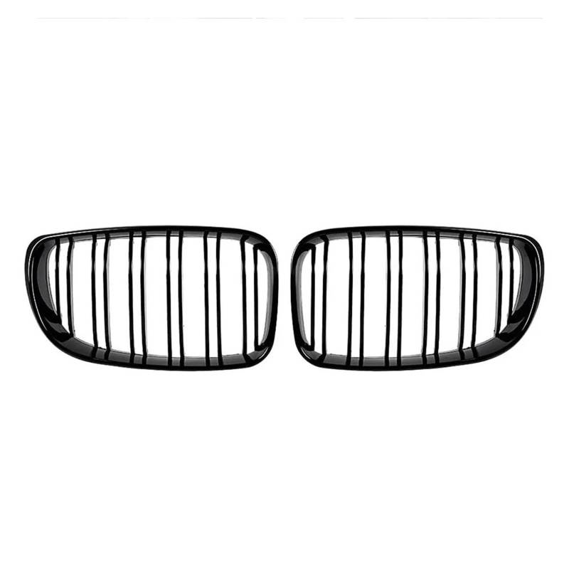 Kühlergrill Für E81 E87 E82 E88 128I 130I 135I 2008-2011 Carbon Fiber Racing Grill Auto Front Gitter Stoßstange Haube Niere Grille ABS Grills Grill(Glossy Black) von KIRYU