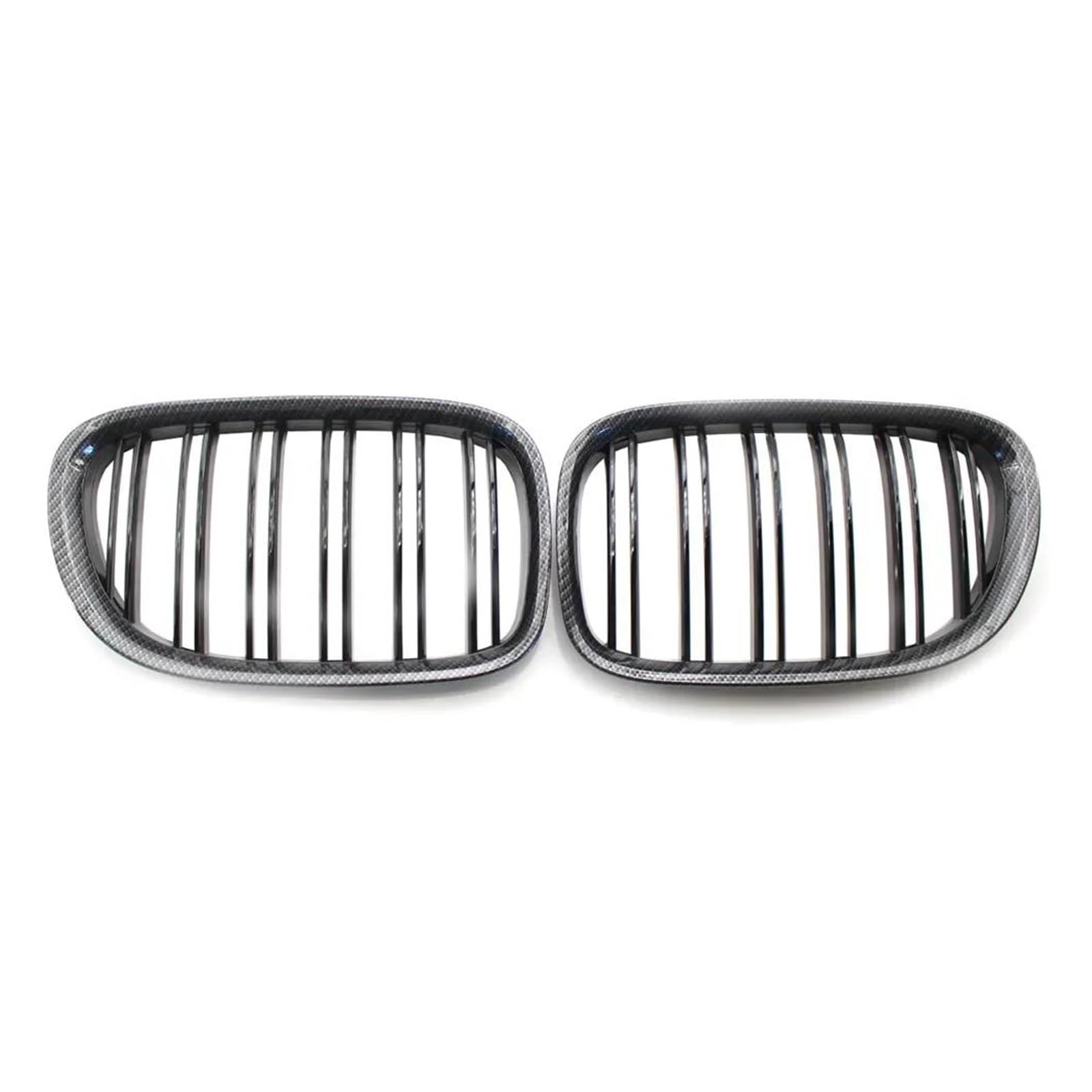 Kühlergrill Für F01 F02 7 Serie 2009 2010 2011 2012 2013 2014 2015 Glänzend Schwarz Front Niere Grills Grill(Kohlefaser) von KIRYU