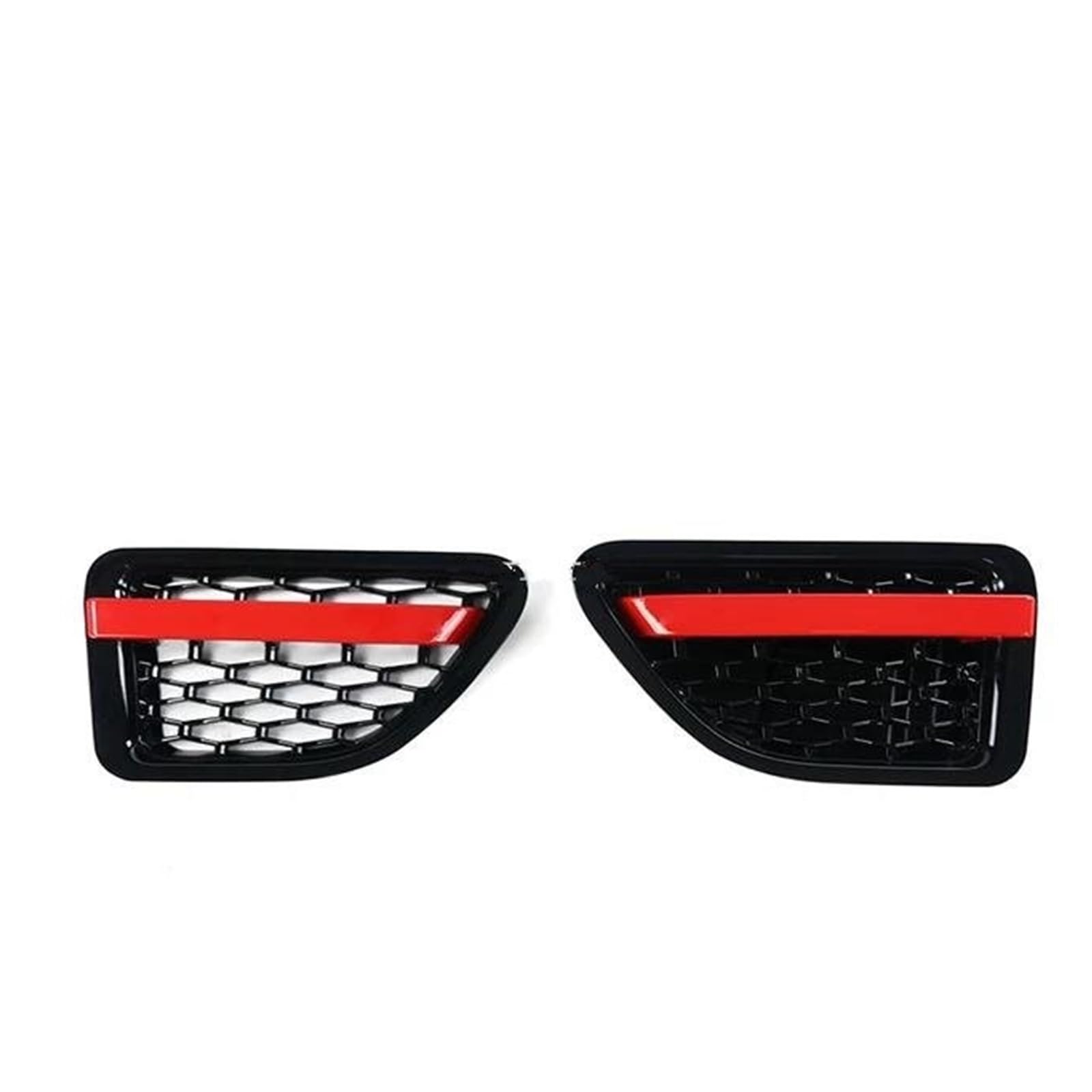 Kühlergrill Für Land Für Rover Für Range Für Rover Für Sport 2005-2009 L320 ABS Auto-Styling Auto Frontstoßstangengrill Grillgitter Für Autokühler Grill(Black red Vents) von KIRYU