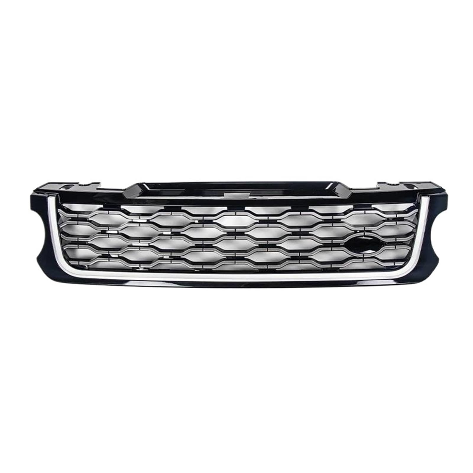 Kühlergrill Für Land Für Rover Für Range Für Rover Für Sport L494 2014-2017 Upgrade 2018 Autozubehör Frontstoßstangengrill ABS-Maschengrill Grill(Silber) von KIRYU