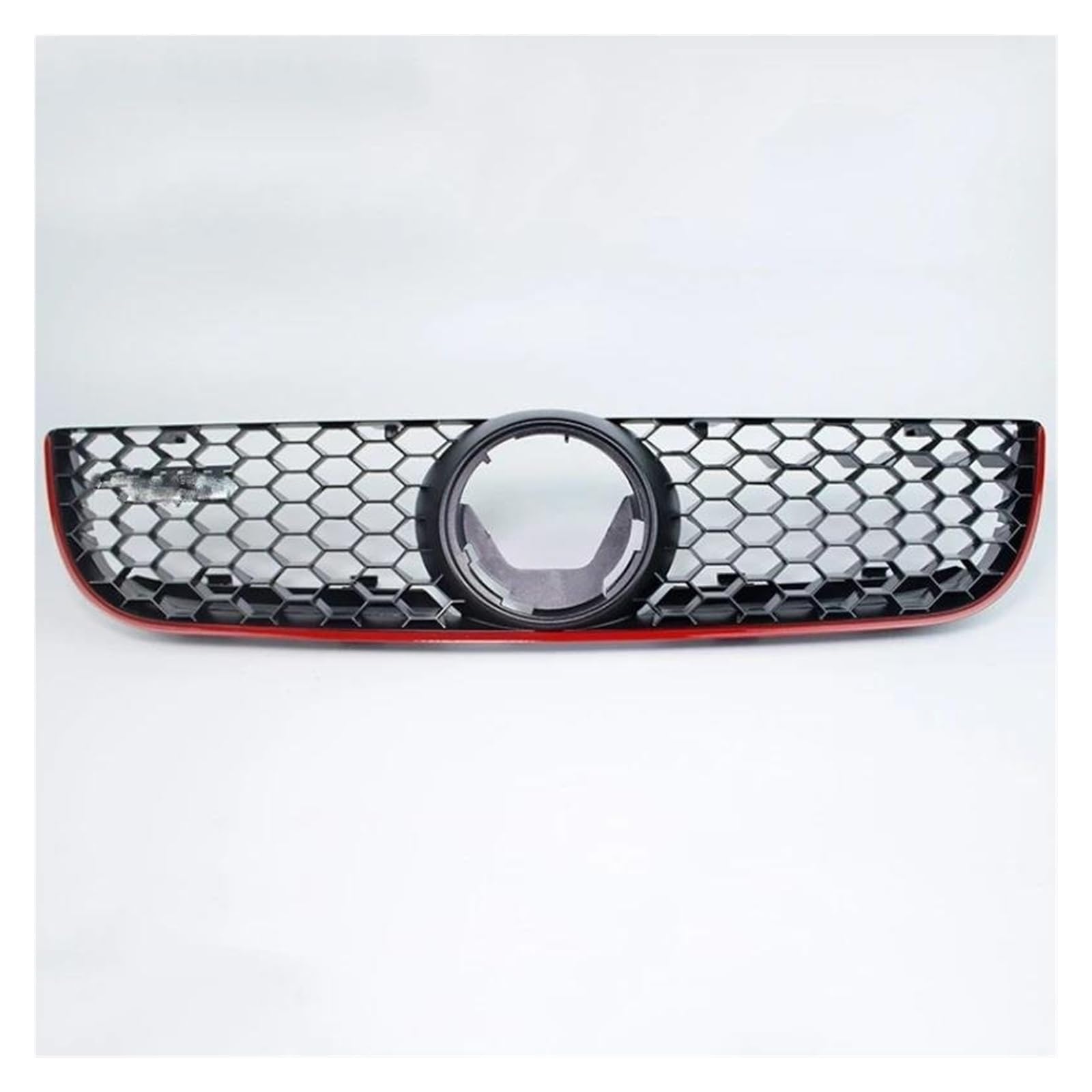 Kühlergrill Für VW Für Polo 2006 2007 2008 2009 Mesh Center Racing Grills Für GTI Stil Honeycomb Mesh Auto Front Stoßstange Kühlergrill Grill von KIRYU