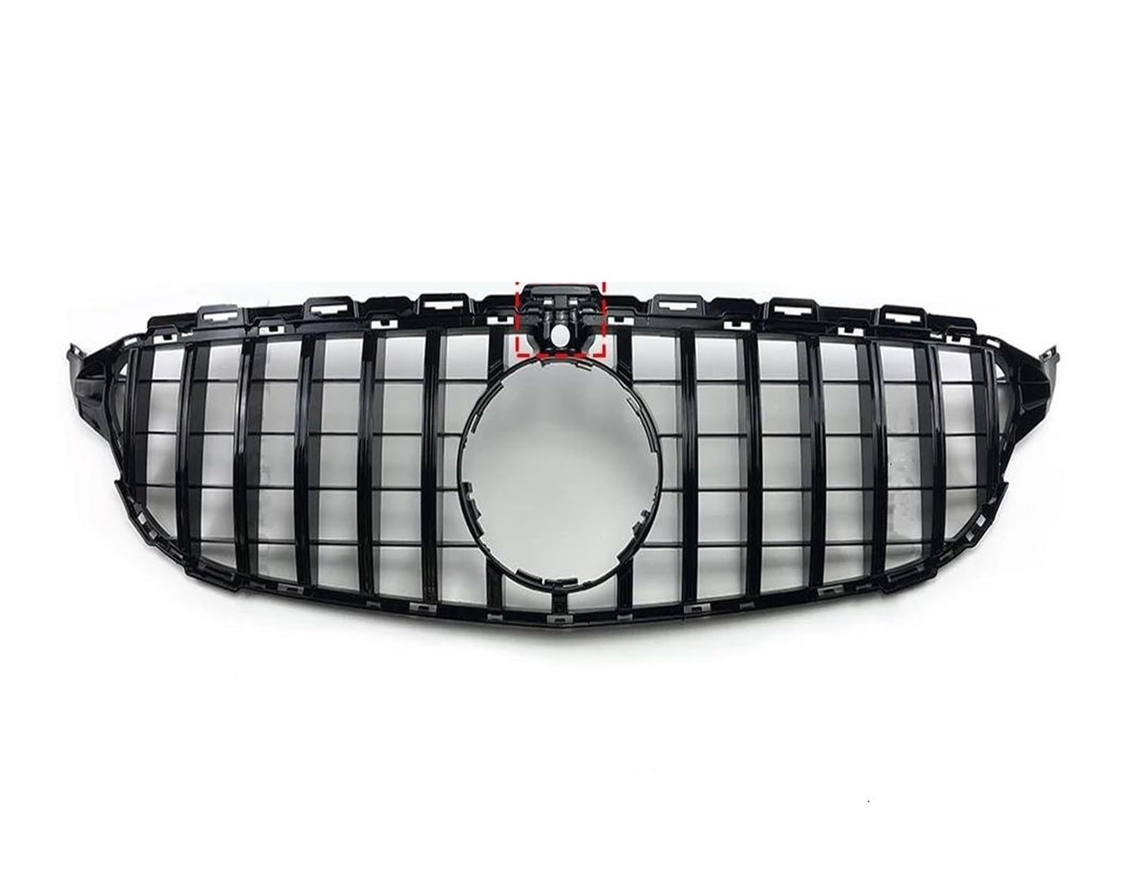 Kühlergrill Für W205 Grill C205 S205 Für Benz C 2014-2021 C200 C260 C180 C250 C300 Coupe Für AMG Tuning GT Diamant Front Stoßstangengrill Grill(A 14-18Black with Cam) von KIRYU