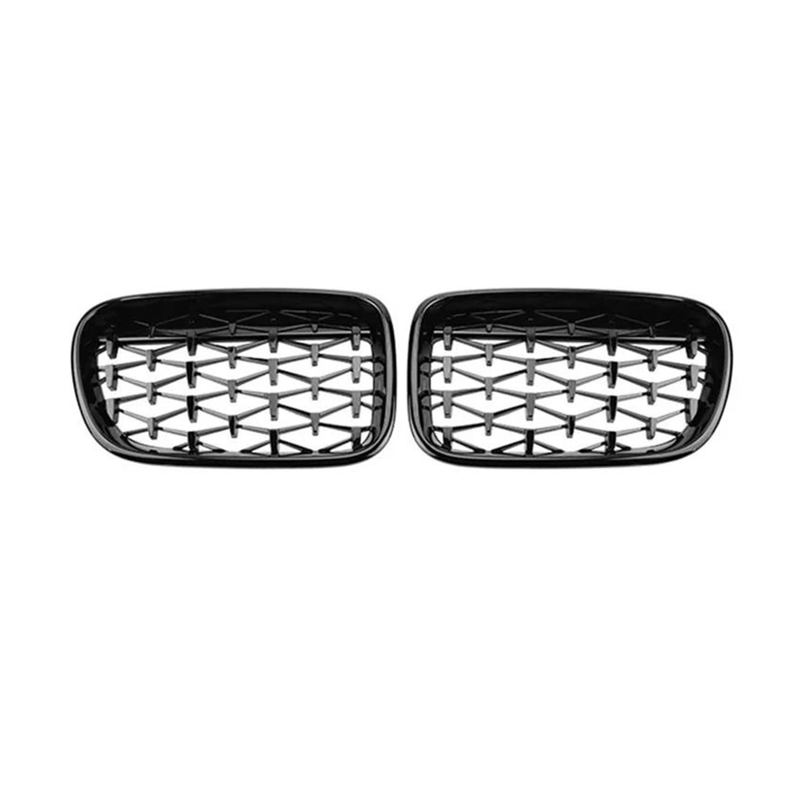 Kühlergrill Für X3 F25 2011 2012 2013 Chrom-Kühlergrill-Stil Auto-Ersatzteil Auto-Frontgrill Diamant-Nierengitter Renngitter Grill(Schwarz) von KIRYU