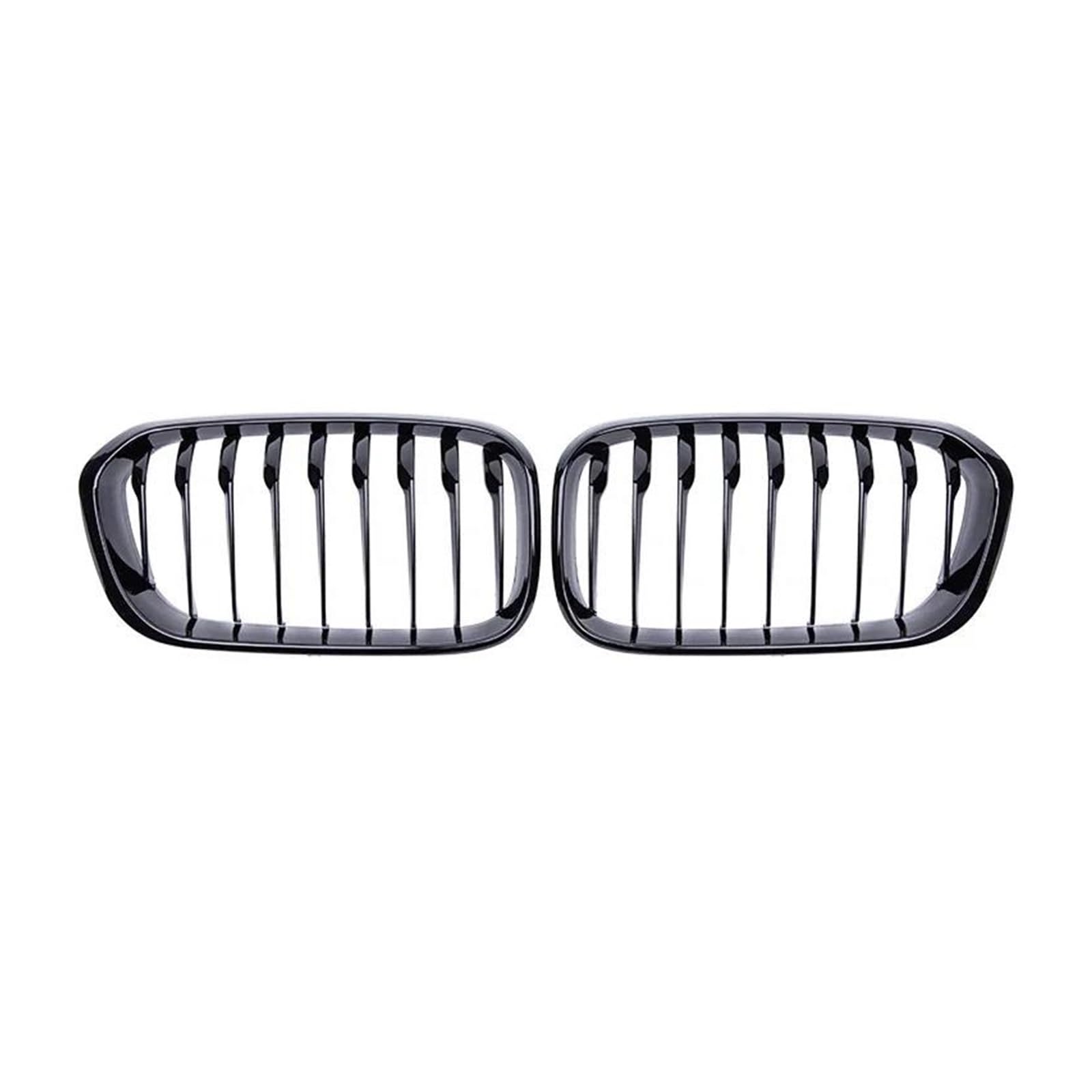 Kühlergrill Kühlergrill Für Die Motorhaube Einzellamellen-Nierengrill Für 1er-Reihe F20 F21 2015 2016 2017 Rahmen Schwarz Glänzend Zaungitter Grill von KIRYU