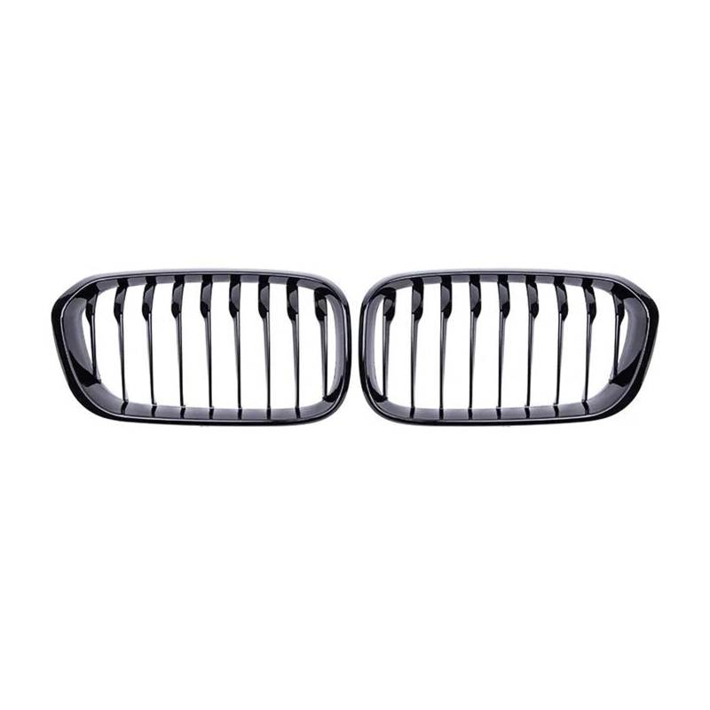 Kühlergrill Kühlergrill Für Die Motorhaube Einzellamellen-Nierengrill Für 1er-Reihe F20 F21 2015 2016 2017 Rahmen Schwarz Glänzend Zaungitter Grill von KIRYU