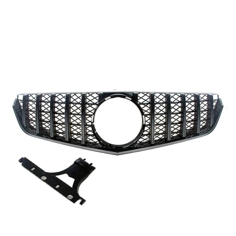 Kühlergrill Vorne Racing Facelift Gitter Für Benz W207 Für E-Coupe 2009 2010 2011 2012 2013 2014 2015 2016 Oberen Haube Stoßstange Grille Grill(B Black 2009-2013) von KIRYU