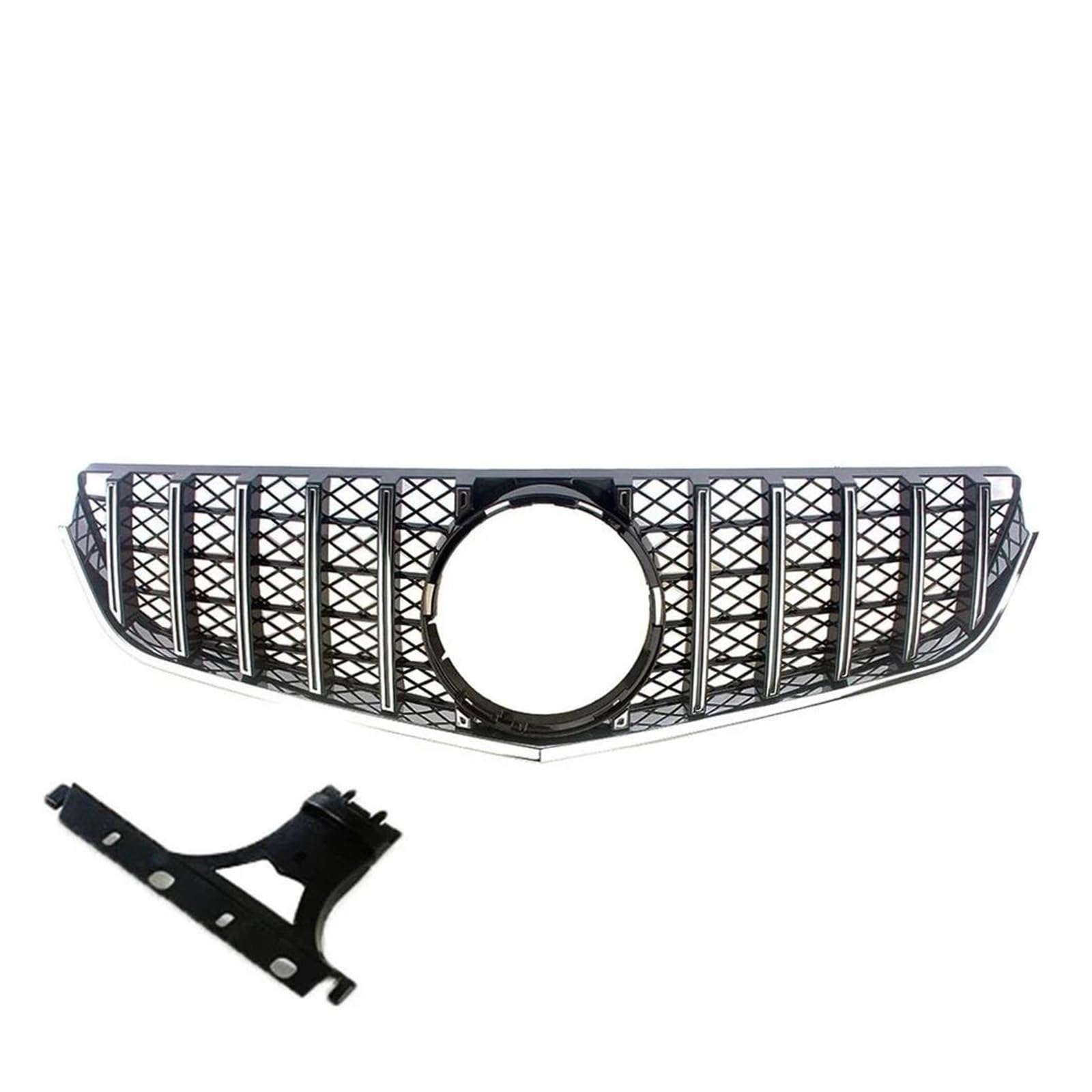 Kühlergrill Vorne Racing Facelift Gitter Für Benz W207 Für E-Coupe 2009 2010 2011 2012 2013 2014 2015 2016 Oberen Haube Stoßstange Grille Grill(B Silver 2009-2013) von KIRYU