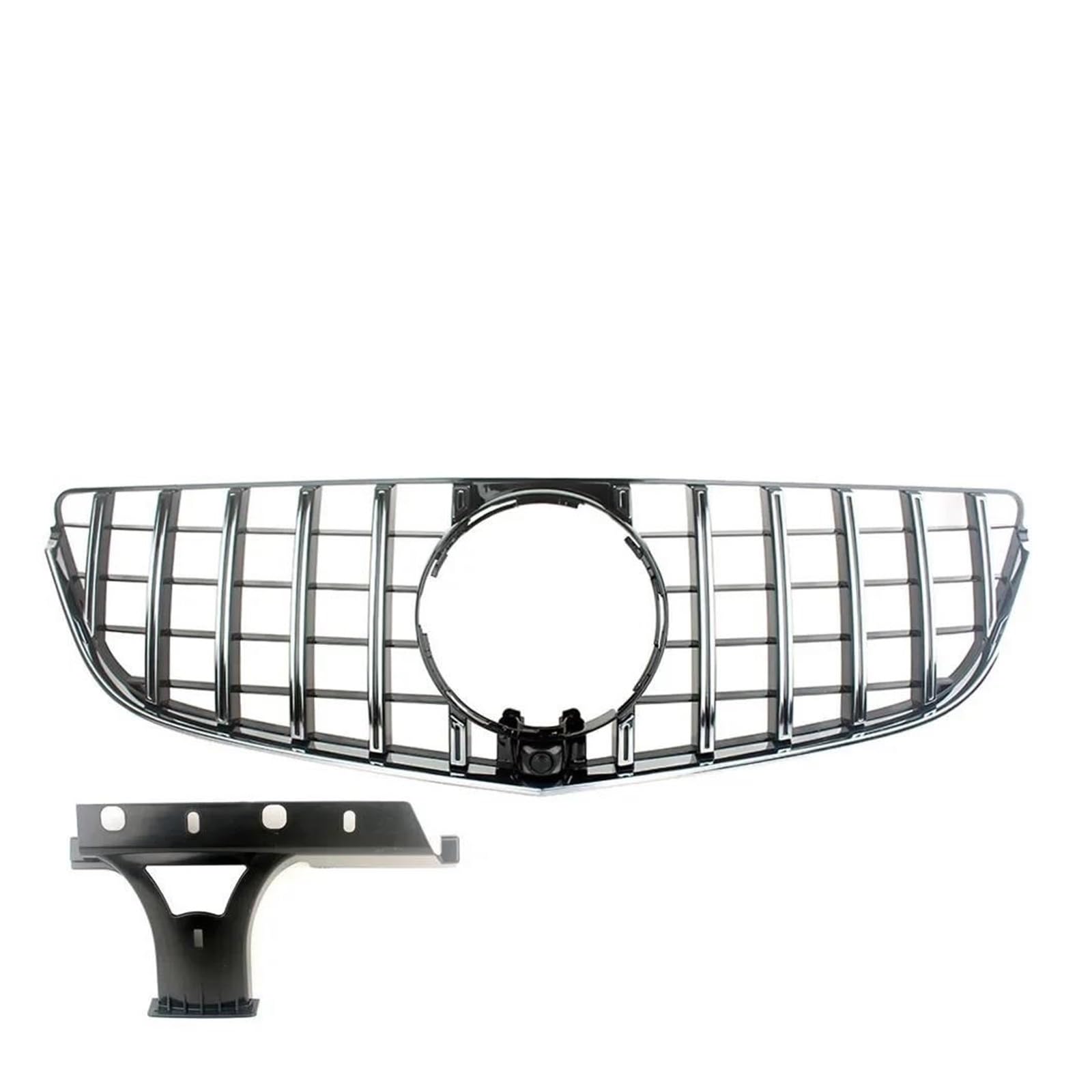 Kühlergrill Vorne Racing Facelift Gitter Für Benz W207 Für E-Coupe 2009 2010 2011 2012 2013 2014 2015 2016 Oberen Haube Stoßstange Grille Grill(C Silver 2014-2016) von KIRYU