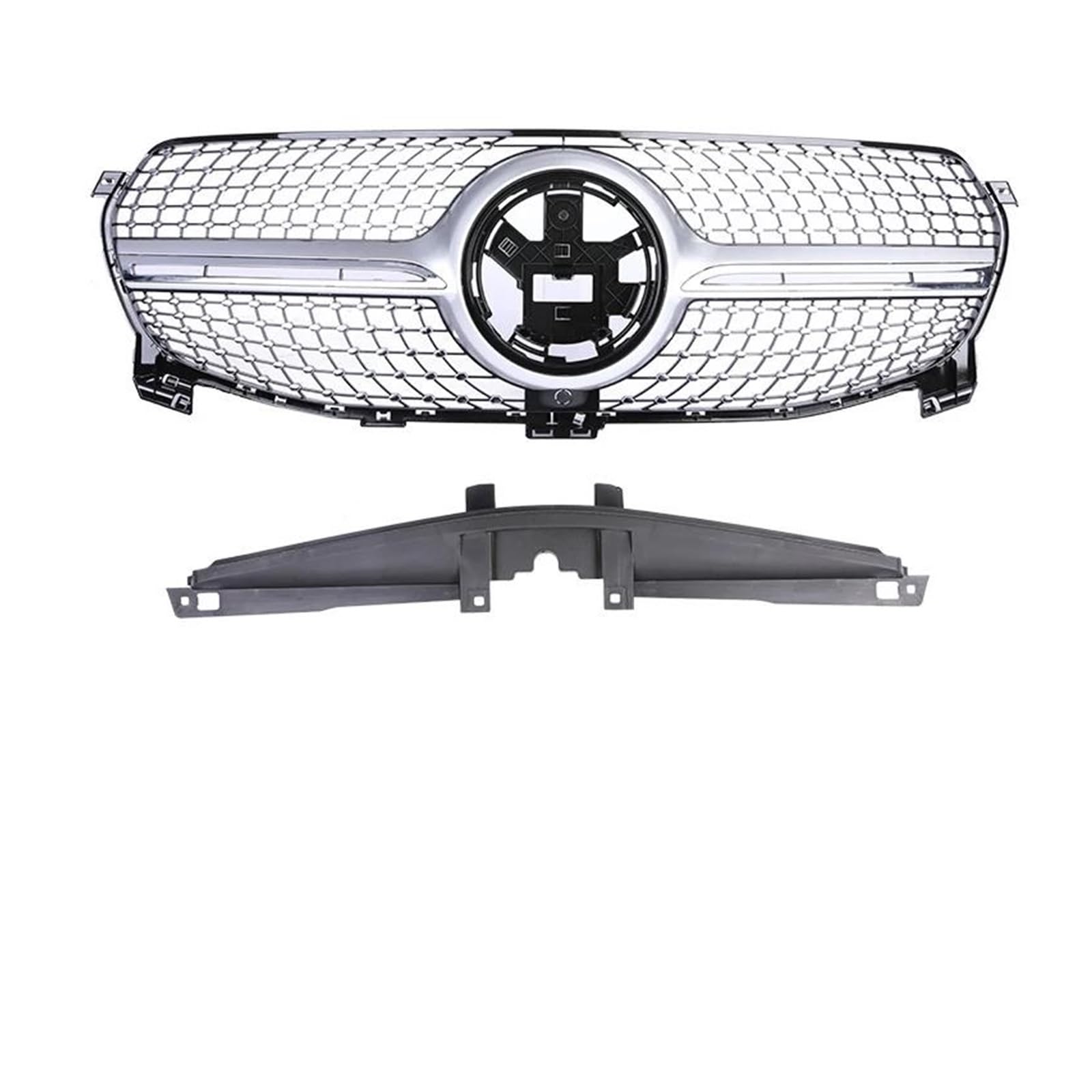 Kühlergrill Vorne Racing Stoßstange Grille Obere Abdeckung Für Benz W167 Für GLE-Klasse Für GLE350 Für GLE450 2020 + GT Diamant Sport Grill Grill(Style t) von KIRYU