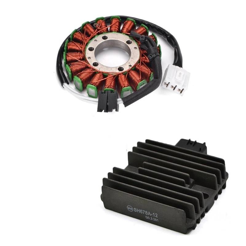 Zündspule Motorrad Stator Spule & Regler Gleichrichter Für YZF R6 Für YZF-R6 Für YZFR6 2006-2016 Elektrische Spannungs Regler Zündung von KIRYU