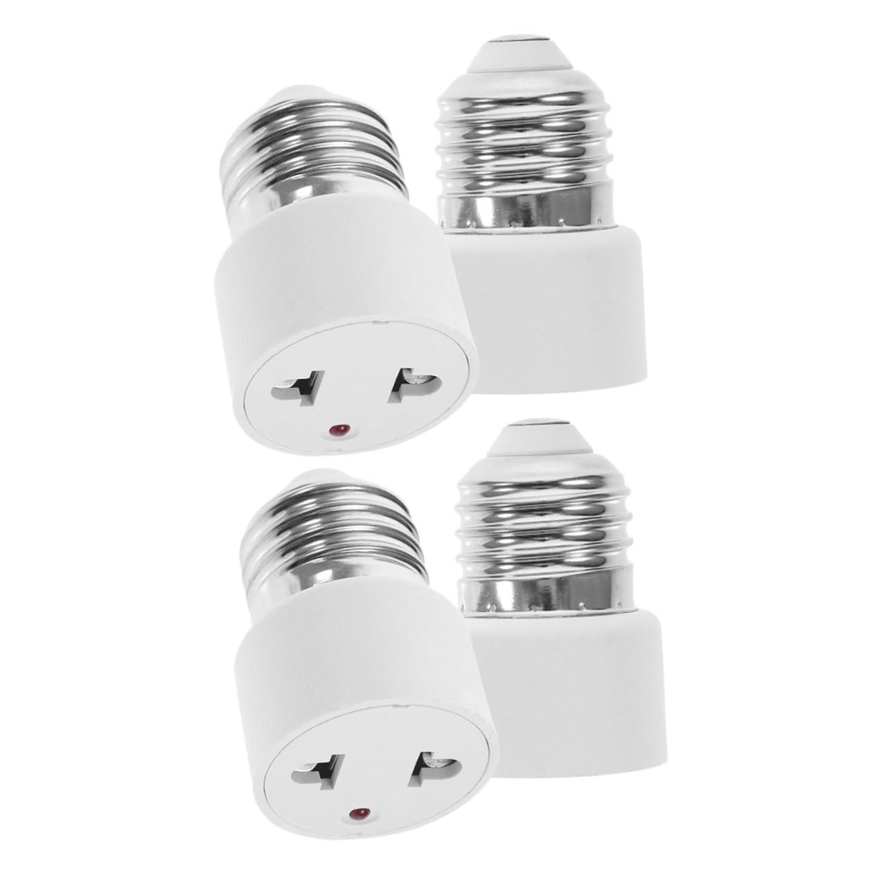 KITANDOVE 4 Teiliger E27 Lampenfassung Zu 2 Stift Stecker Adapter Polarisierter Stecker Für Glühbirnen Und Lichtkabel Praktisches Zubehör Für Vielfältige Anwendungen von KITANDOVE