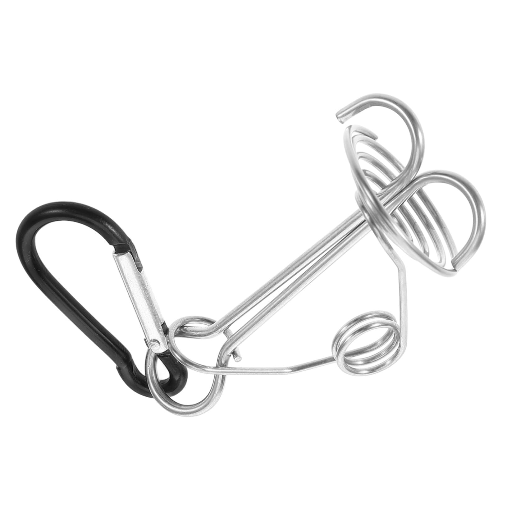 KITANDOVE Fischgräten-zeltheringe Federzeltschnallen Federschnalle Campingseilschnalle Schnallenspanner Multifunktionaler Seilspanner Zeltseilschnalle Seilspanner Für Zelte Metall Black von KITANDOVE