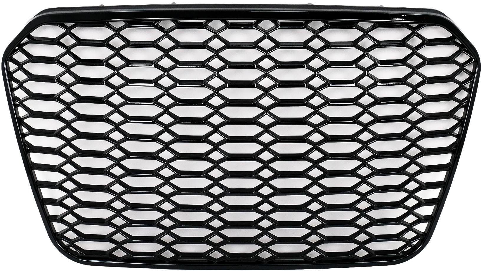 KITT FGAUA6C74G Badgeless Zentralgrill kompatibel mit A6 C7 4G (2011-2014) Glänzendes Schwarz von KITT Keep driving with us!