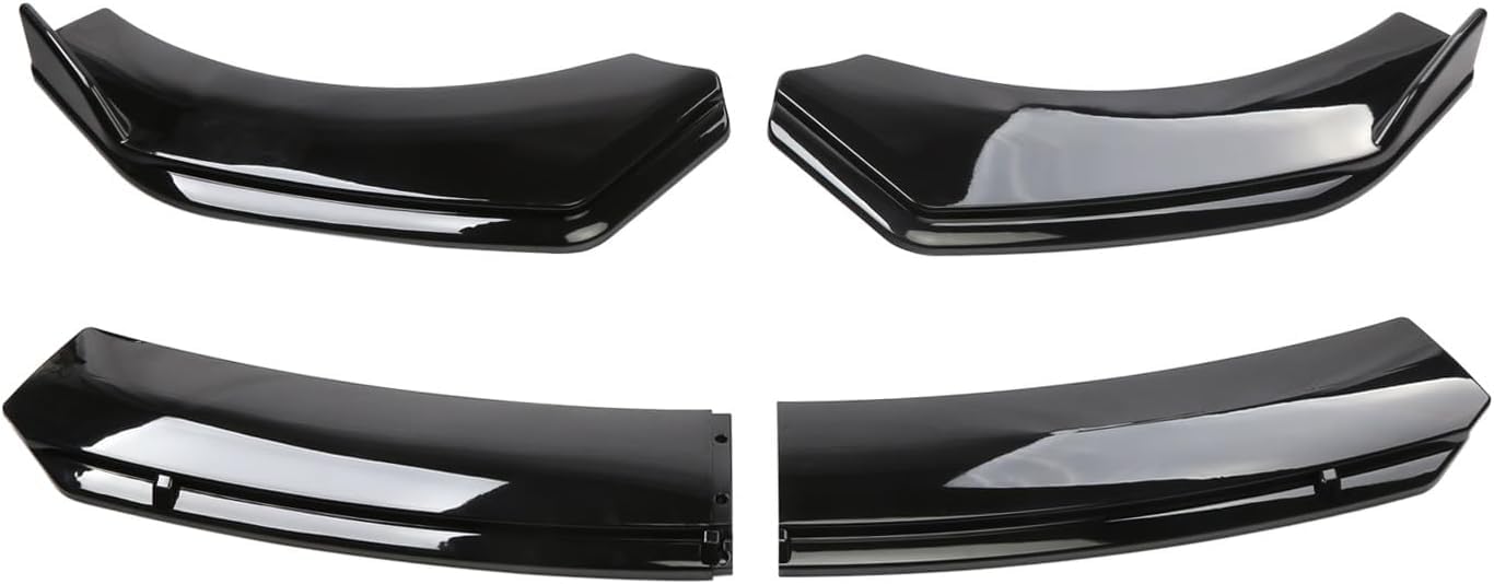 Auto Frontspoiler für KIA Ev6, Frontstoßstange Lippe Splitter Diffusor Kit Protector Außenzubehör,A/black von KIUYNHMSI
