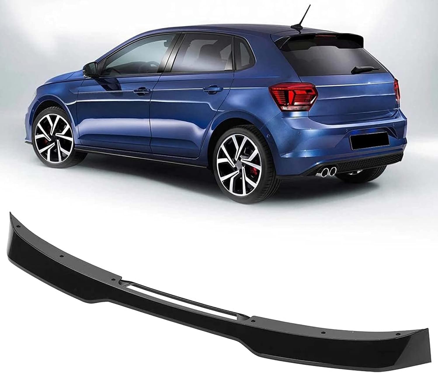 Auto Heckspoiler für VW Polo Mk6 AW Standard 2018-2021, Kofferraumspoiler Dachspoiler Flügel Lippe Tuning Styling Zubehör von KIUYNHMSI