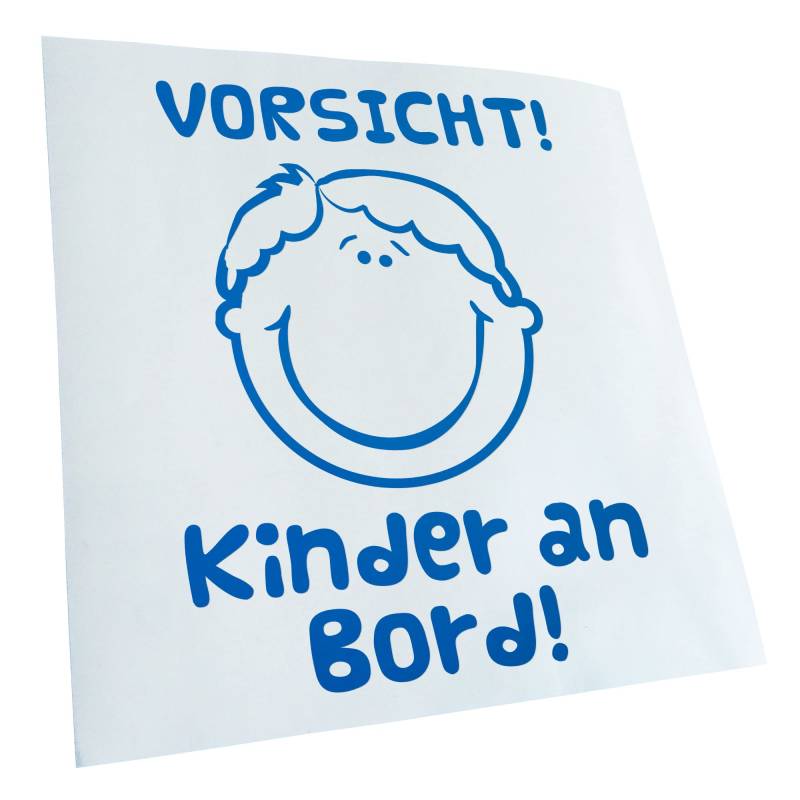 Kiwistar - Autoaufkleber - Blau - 13x10cm Vorsicht! Kinder an Board Aufkleber für Auto, Laptop, Fahrrad, LKW, Motorrad Mehrfarbig JDM Decal Racing von KIWISTAR UG