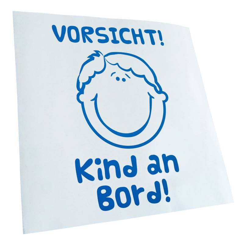 Kiwistar - Autoaufkleber - Blau - 13x9cm Vorsicht! Kind an Board Aufkleber für Auto, Laptop, Fahrrad, LKW, Motorrad Mehrfarbig JDM Decal Racing von KIWISTAR UG