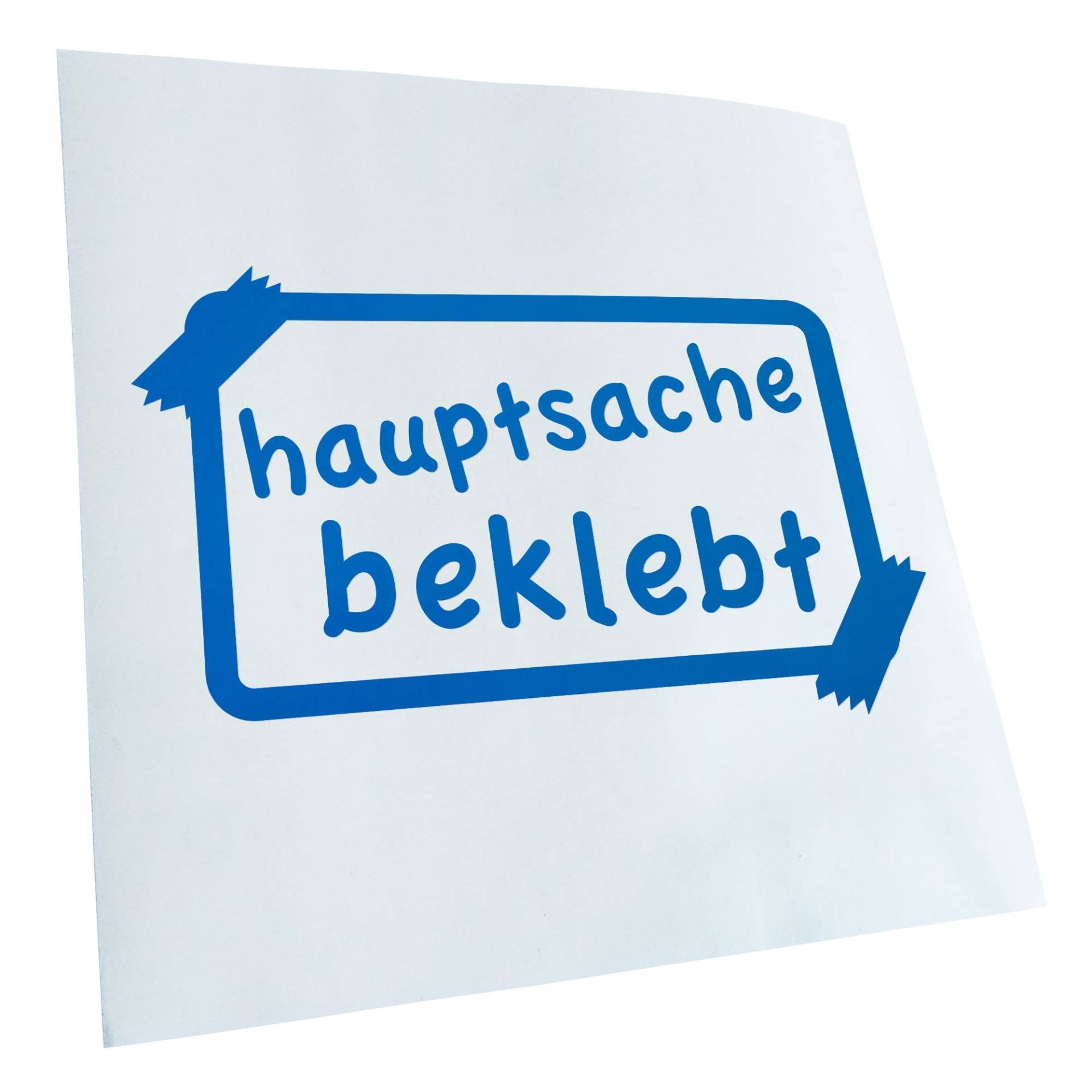 Kiwistar - Autoaufkleber - Blau - 17x10cm Hauptsache beklebt! Aufkleber für Auto, Laptop, Fahrrad, LKW, Motorrad Mehrfarbig JDM Decal Racing von KIWISTAR UG