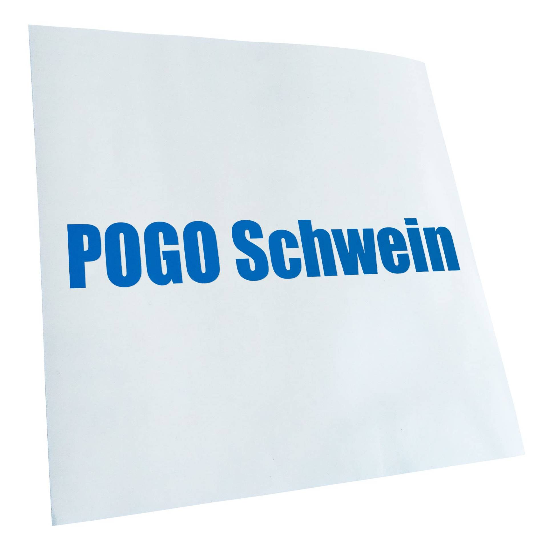 Kiwistar - Autoaufkleber - Blau - 20x3cm Pogo Schwein Aufkleber für Auto, Laptop, Fahrrad, LKW, Motorrad Mehrfarbig JDM Decal Racing von KIWISTAR UG