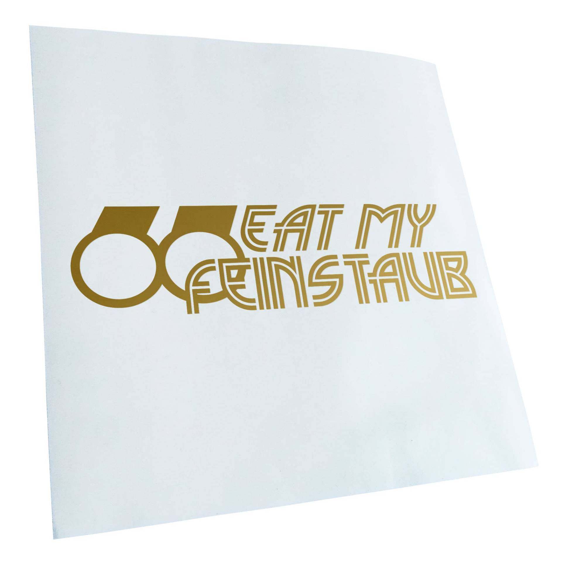 Kiwistar - Autoaufkleber - Gold - 20x5cm Eat My Feinstaub Aufkleber für Auto, Laptop, Fahrrad, LKW, Motorrad Mehrfarbig JDM Decal Racing von KIWISTAR UG