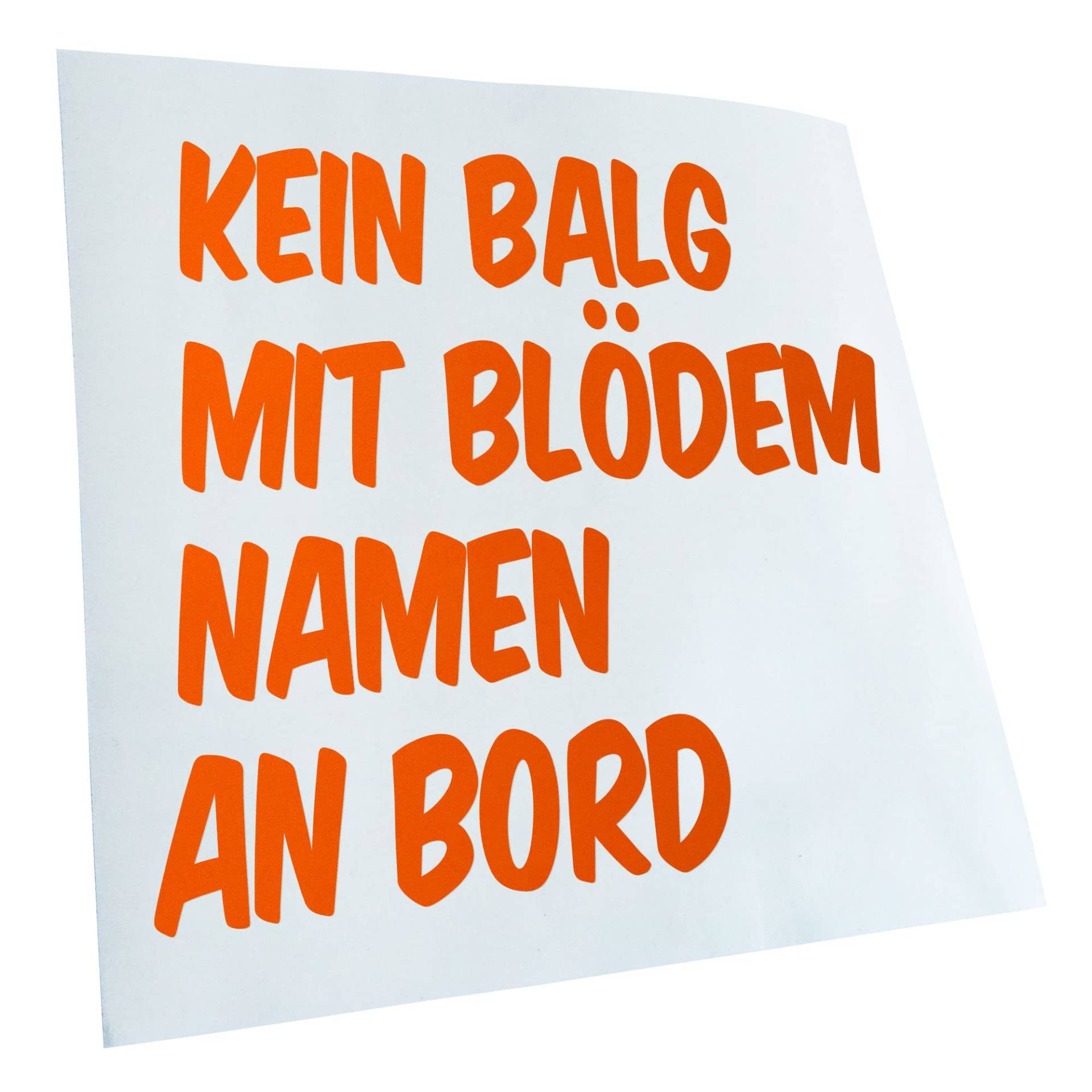 Kiwistar - Autoaufkleber - Orange - 11x10cm Kein Balg an Bord Aufkleber für Auto, Laptop, Fahrrad, LKW, Motorrad Mehrfarbig JDM Decal Racing von KIWISTAR UG