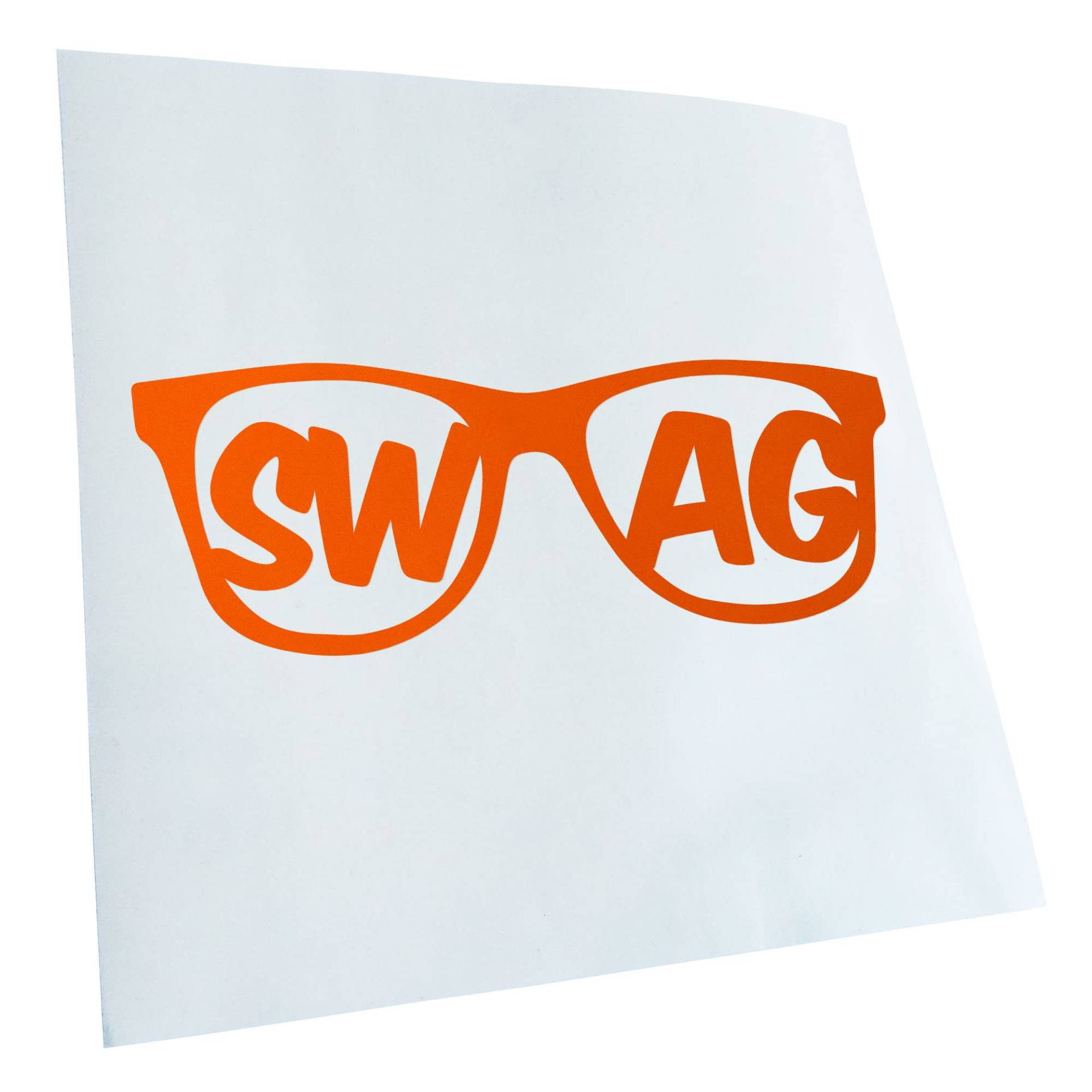 Kiwistar - Autoaufkleber - Orange - 20x5cm Swag Aufkleber für Auto, Laptop, Fahrrad, LKW, Motorrad JDM Decal Racing von KIWISTAR UG