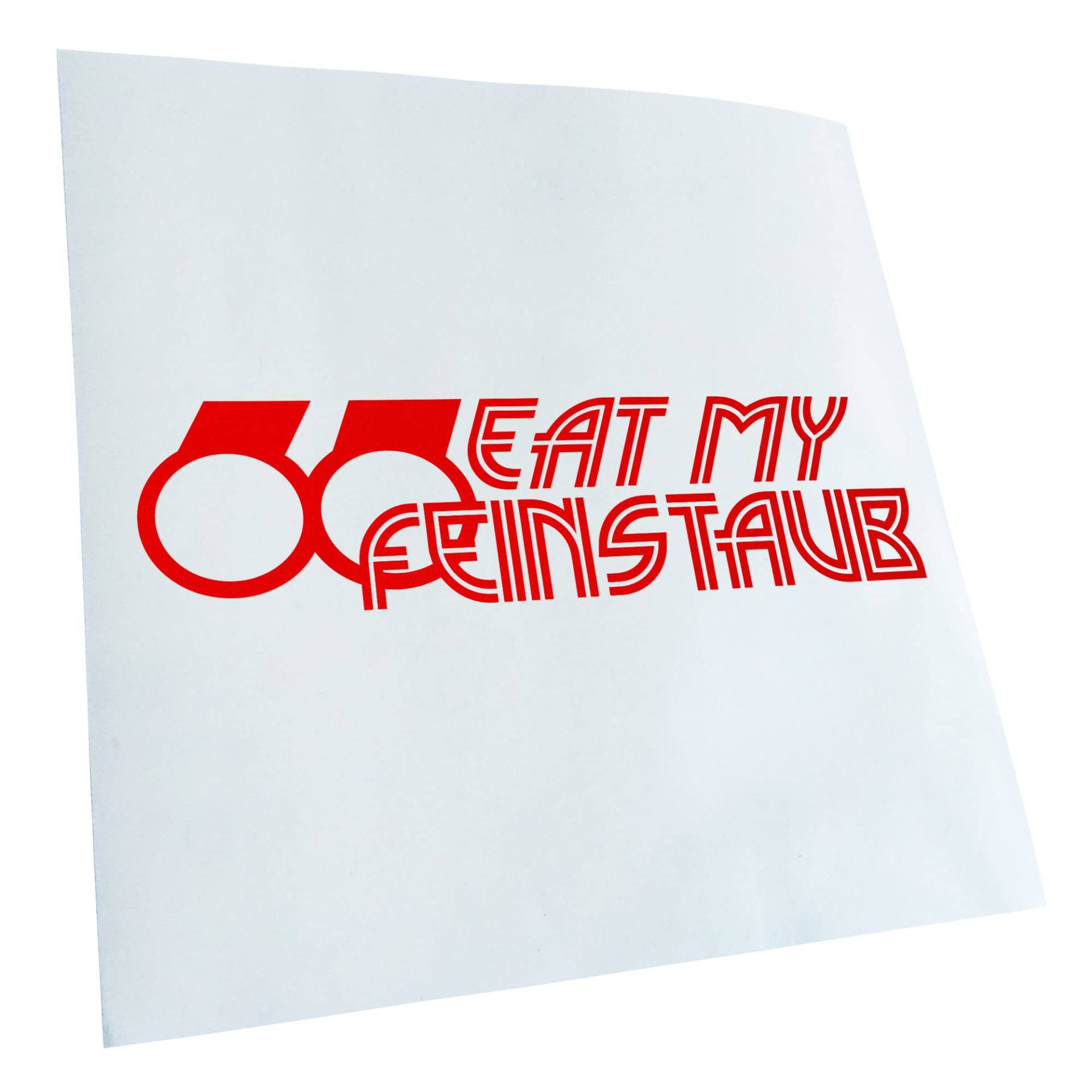 Kiwistar - Autoaufkleber - Rot - 20x5cm Eat My Feinstaub Aufkleber für Auto, Laptop, Fahrrad, LKW, Motorrad Mehrfarbig JDM Decal Racing von KIWISTAR UG