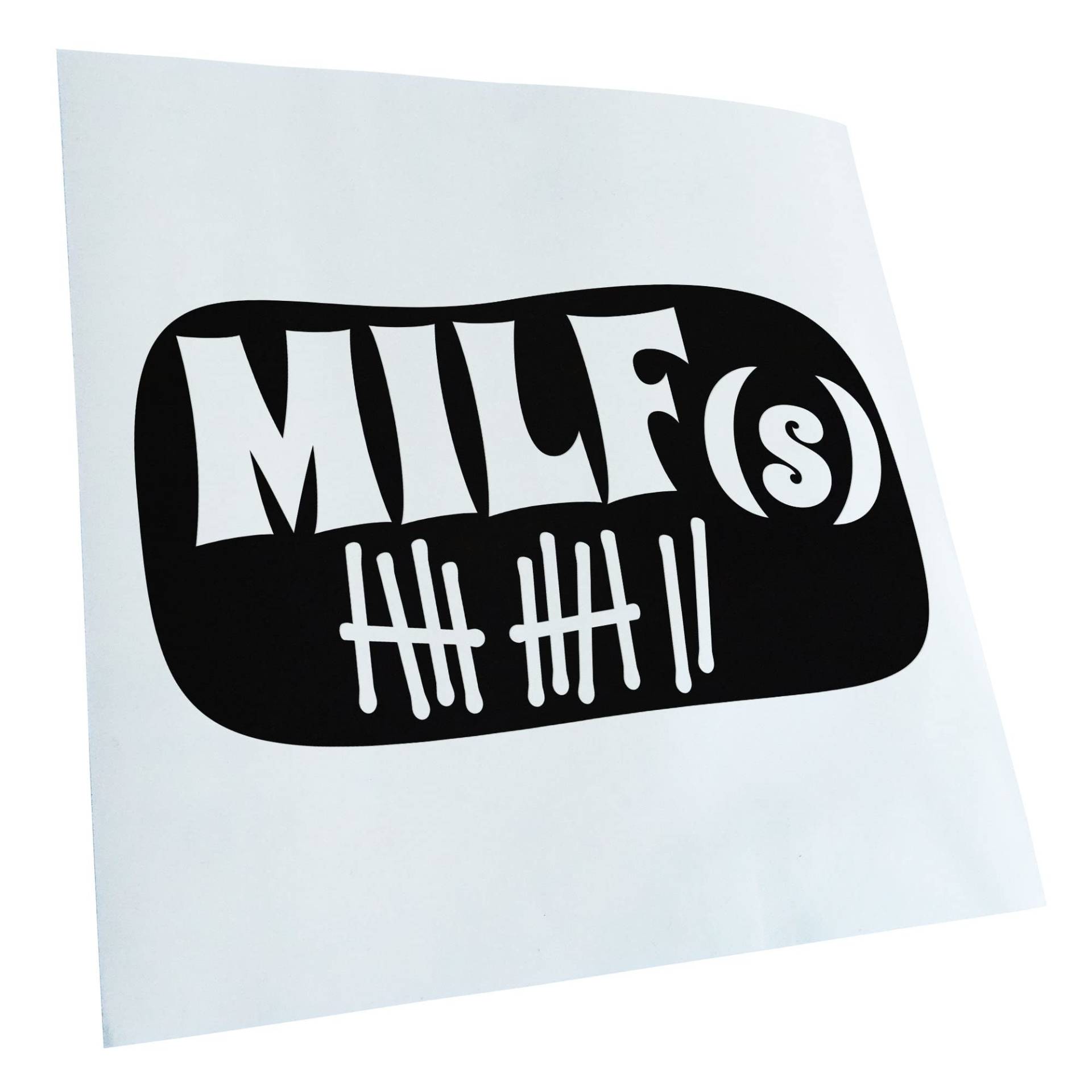 Kiwistar - Autoaufkleber - Schwarz - 10x18cm Milfs Aufkleber für Auto, Laptop, Fahrrad, LKW, Motorrad Mehrfarbig JDM Decal Racing von KIWISTAR UG