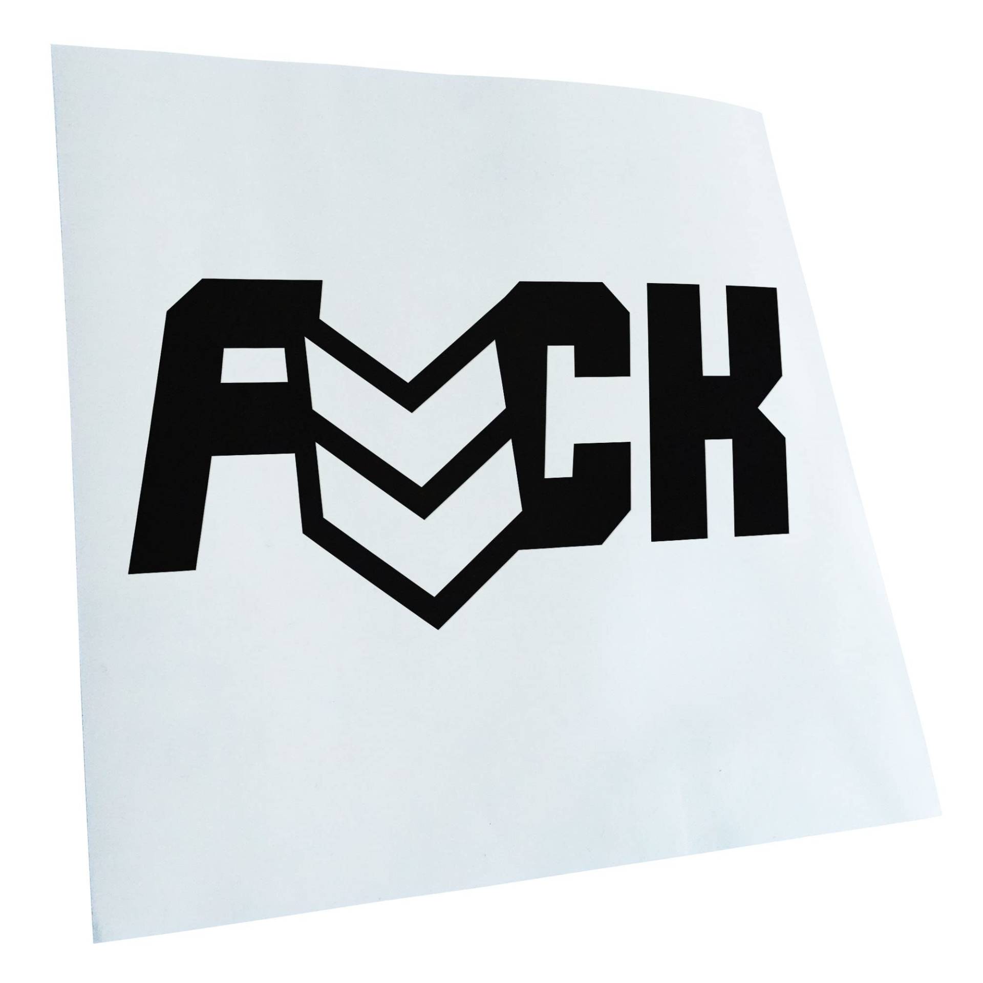 Kiwistar - Autoaufkleber - Schwarz - 20x10cm Fuck Aufkleber für Auto, Laptop, Fahrrad, LKW, Motorrad Mehrfarbig JDM Decal Racing von KIWISTAR UG