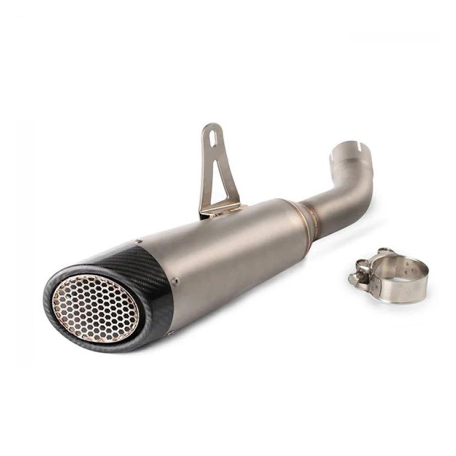 Zentralrohr Motorrad-Auspuffsystem For Kawasaki Z900. Passend For Universelle 51-mm-Schalldämpfer. Modifizierter Moto-Auspuff. Slip-on. Modifikationszubehör(Silver) von KIXRKO