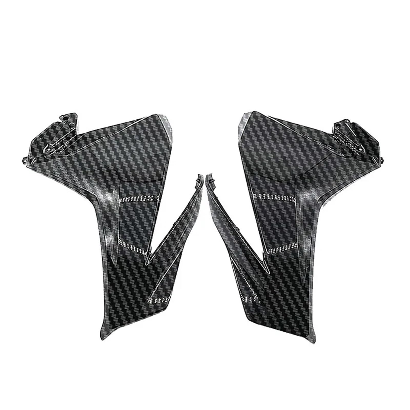 Motorcycle Front Head Side Panel Frame Cover Fairing Kit Accessories Compatible With CBR500R 2019 2020 2021 2022(Carbon Fiber Look) von KJARIVLOP