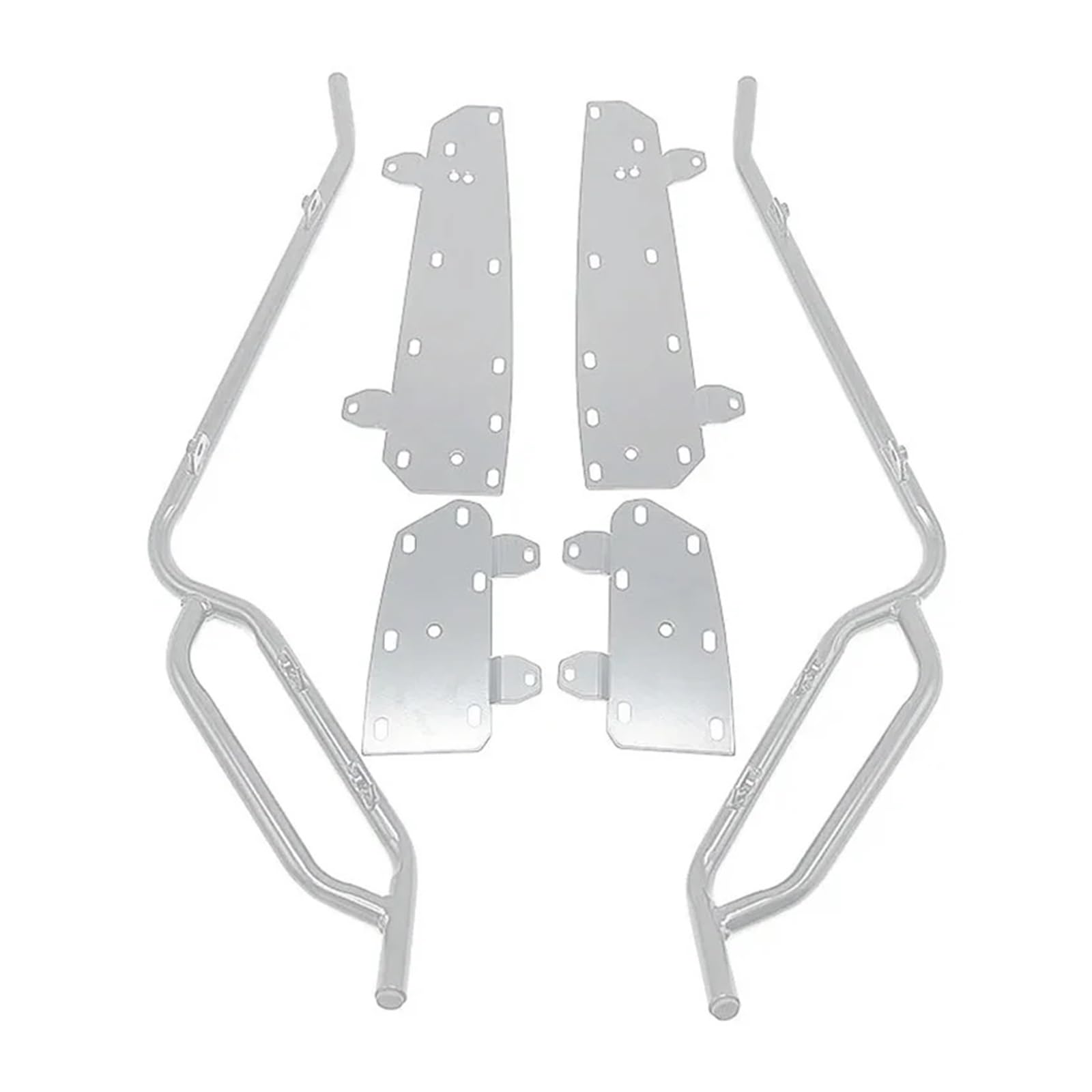 Motorcycle Highway Engine Guard Bumper Crash Bars Stunt Cage Frame Protector Compatible With Forza350 Forza125 NSS350 2021-2023(Silver) von KJARIVLOP