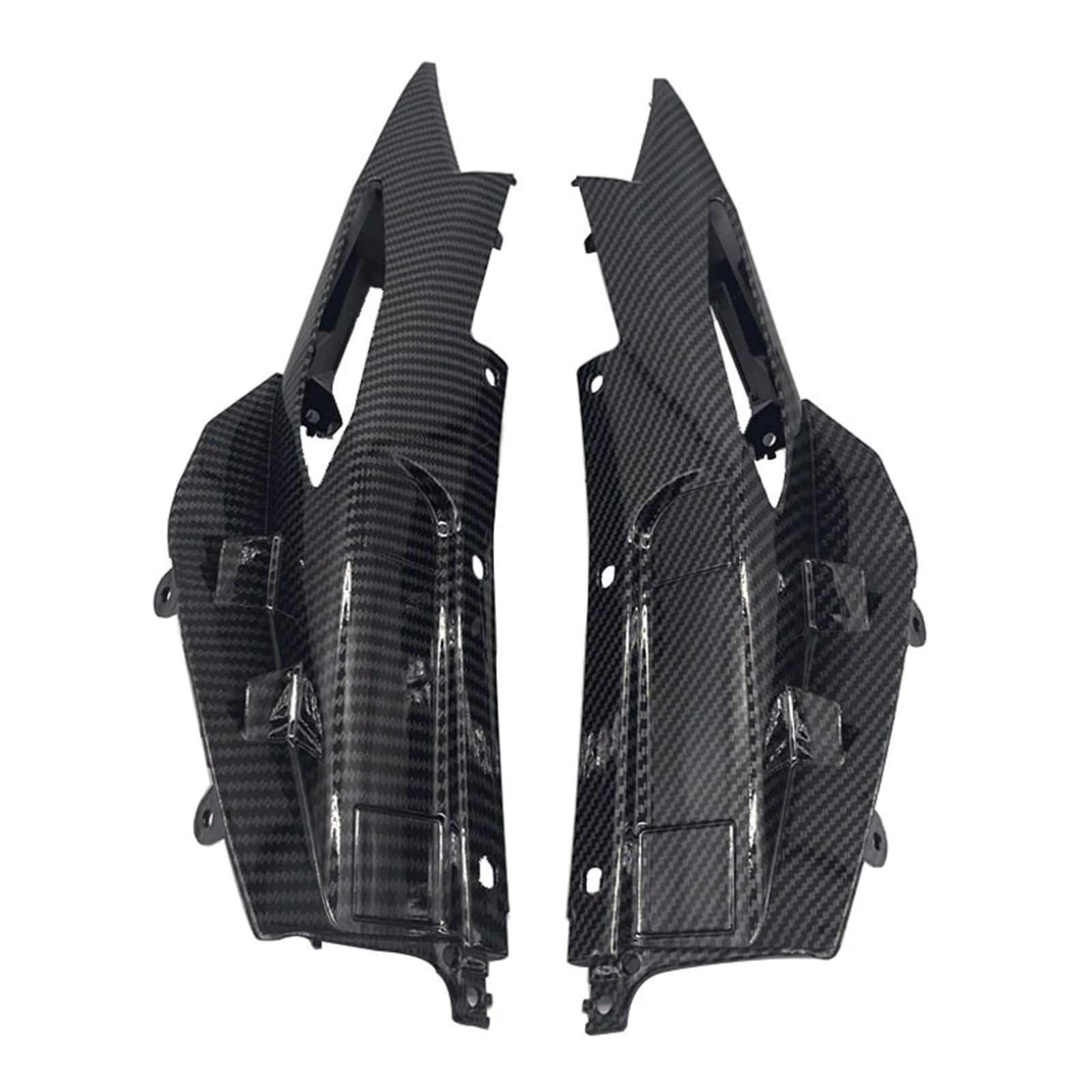 Motorrad Zubehör Volle Verkleidung Injektion Karosserie Kit Cowl Panel Abdeckung Kompatibel Mit Yamaha MT09 FZ09 2017 2018 2019 2020(Carbon Look-012) von KJARIVLOP