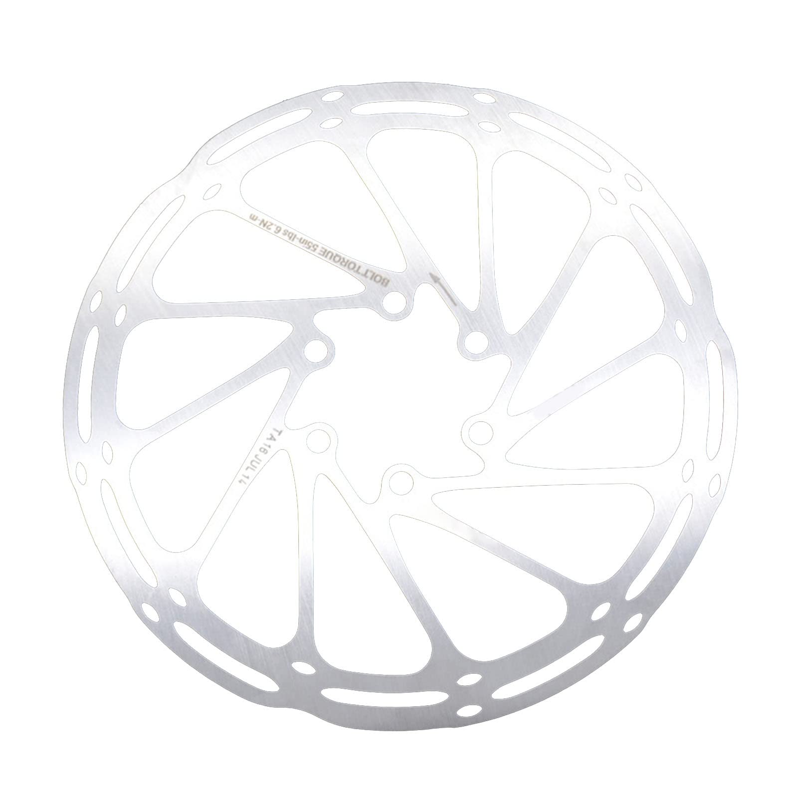 2 Stück Fahrrad-Scheibenbremsen-Rotoren mit Schrauben, 160 mm/180 mm/203 mm, Mountainbike-Bremsen, Rotoren-Adapter, einfach zu installieren von KJDKNC