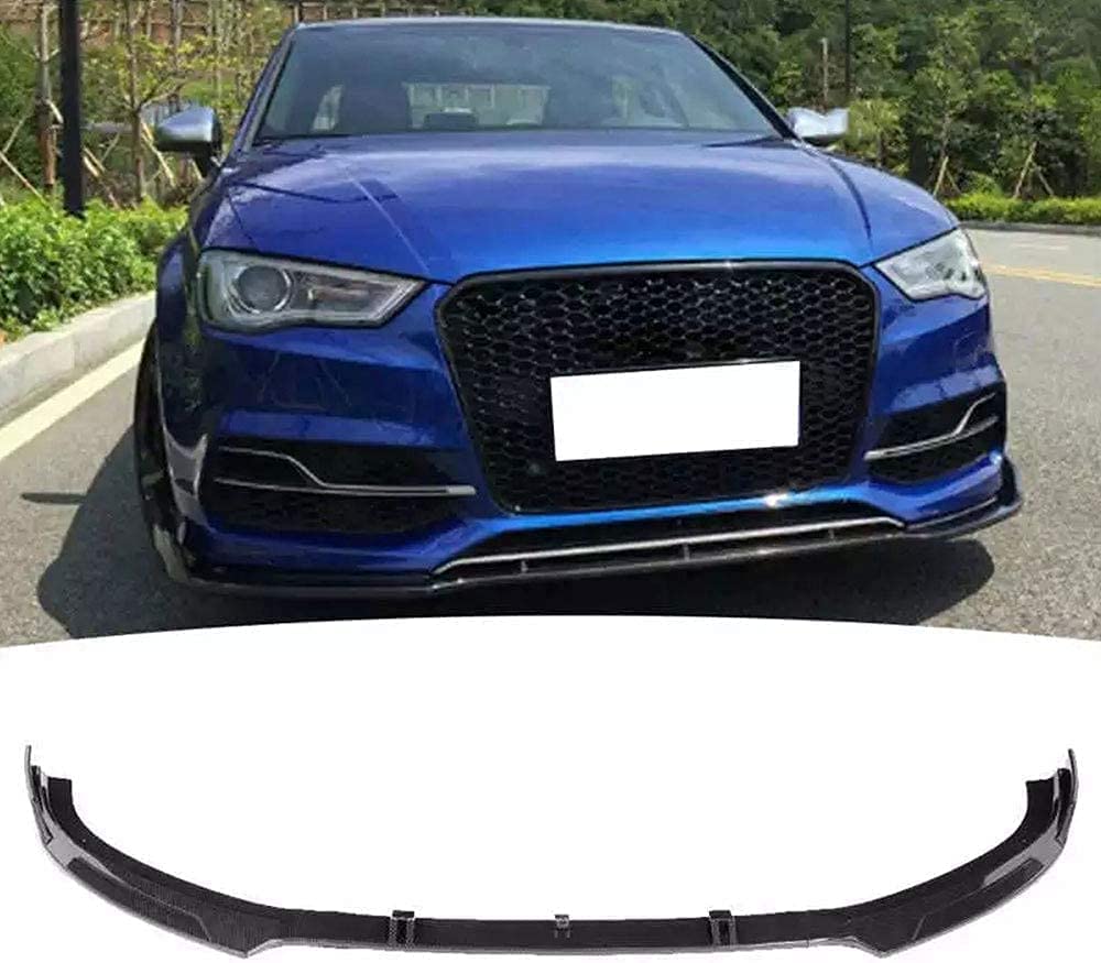 Auto Frontspoiler Frontlippe Spoiler für Audi A3 S3 8V 2014 2016 2016 | FrontstoßStange Splitter FrontstoßStangenlippe Autoantikollisionsschutz von KJGE