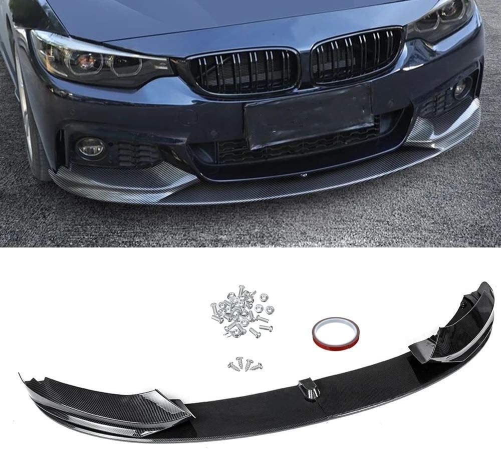 Auto Frontspoiler Frontlippe Spoiler für BMW F32 F33 F36 4 Serie M Sport 2014 2015 2016 2017 2018 2019 2020 | FrontstoßStange Splitter FrontstoßStangenlippe Autoantikollisionsschutz von KJGE