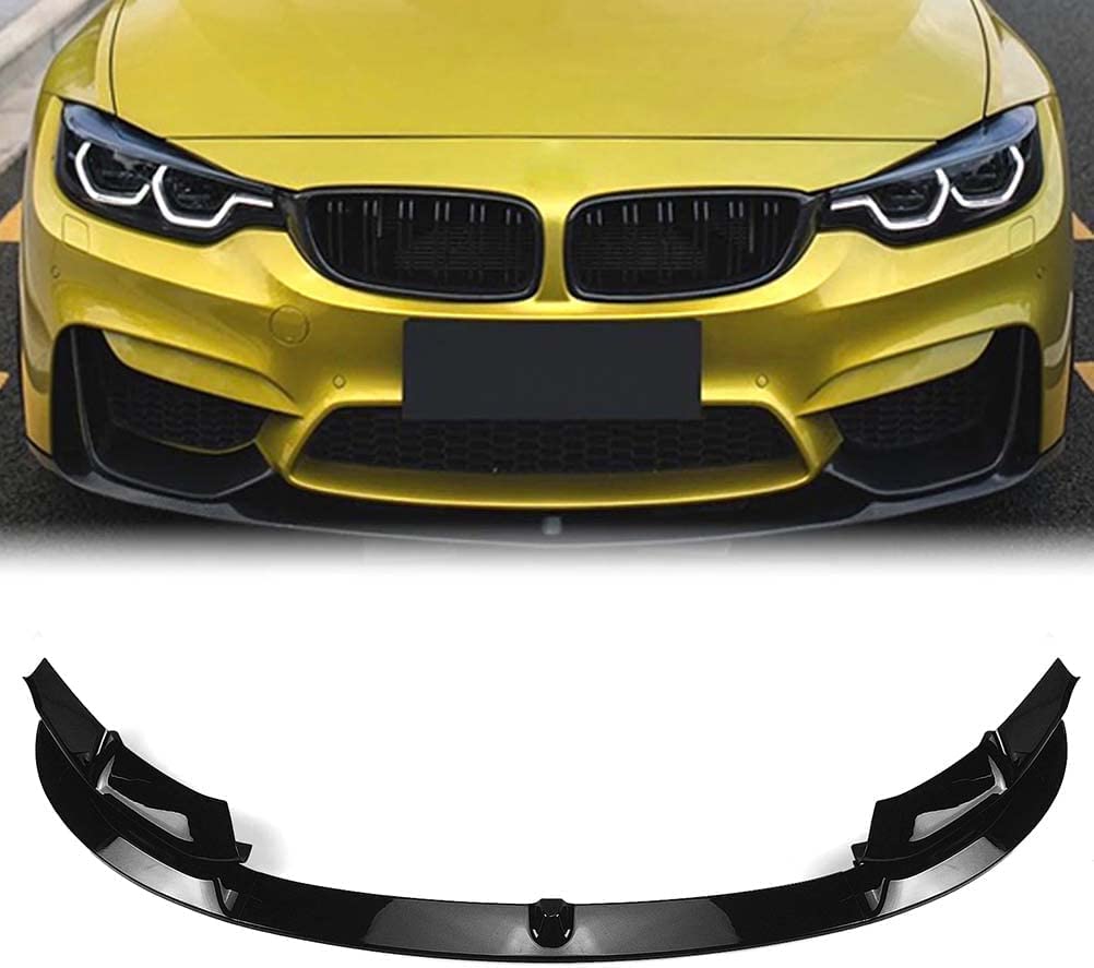 Auto Frontspoiler Frontlippe Spoiler für BMW F80 M3 F83 F82 M4 2015 2016 2017 2018 2019 2020 | FrontstoßStange Splitter FrontstoßStangenlippe Autoantikollisionsschutz von KJGE