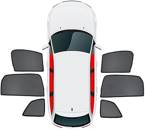 Auto Sonnenschutz für Nissan NV200, Front Heck and Seitenscheibe UV Schutz Datenschutz von KJGE