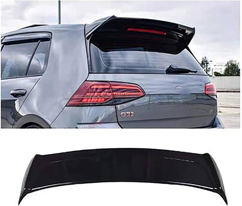 Premium ABS Auto Heckspoiler Spoiler für VW Golf 7 7.5 GTI R JQR-K 2014 2015 2016 2017 2018 | Car Kofferraum Spoiler Heckklappe Heckflügel Lippe von Boppon